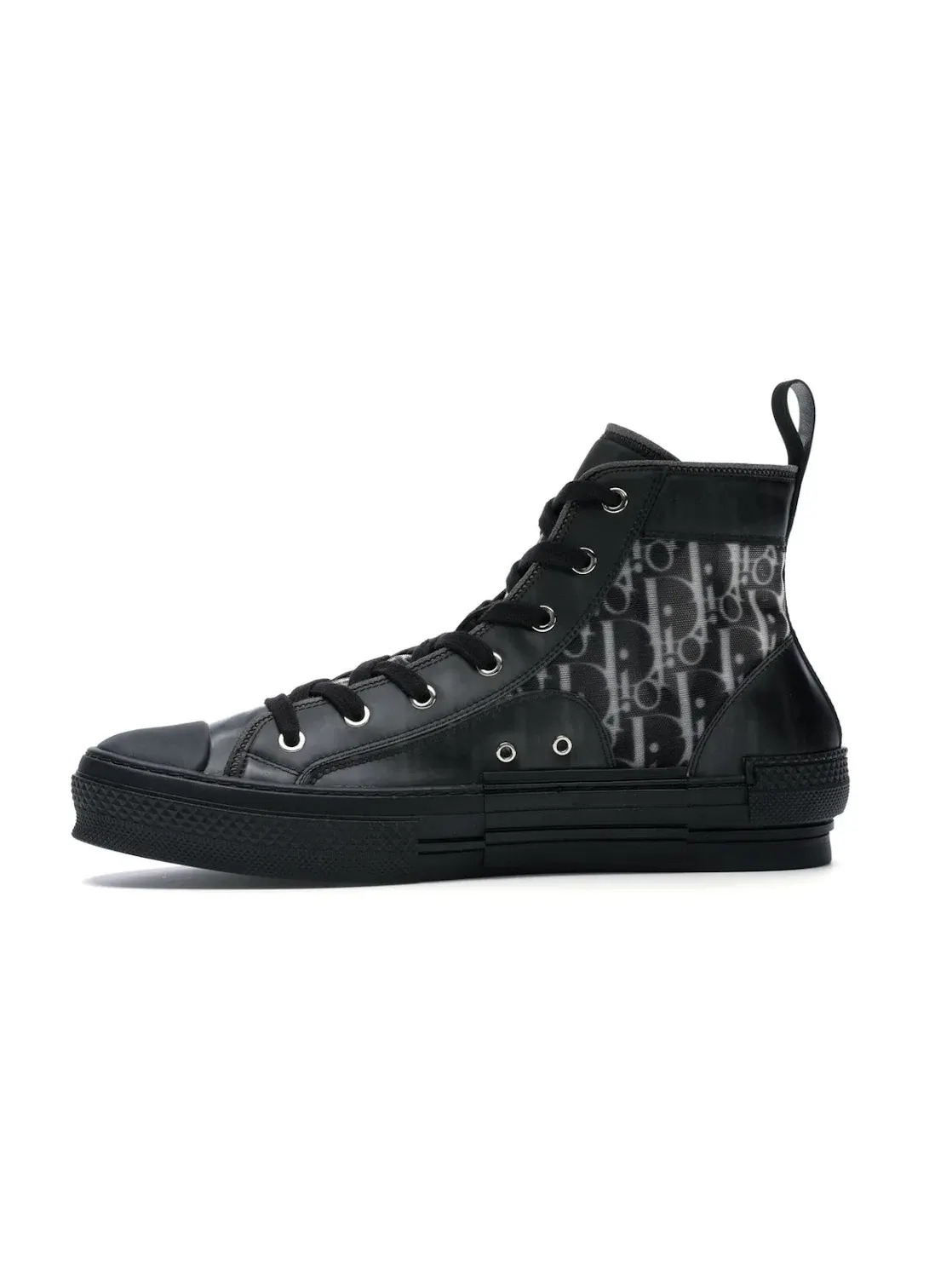 Мужские кроссовки высокие с принтом Dior B23 High Top Dior — изображение 3 из 4, черный