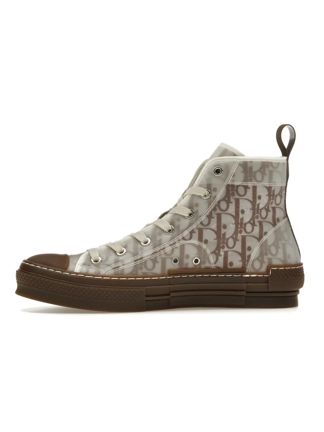 Мужские кроссовки с принтом Dior B23 High Top Dior — изображение 3 из 4, белый