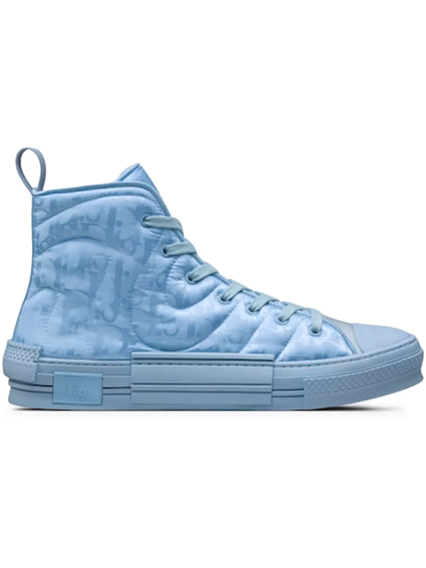 Унисекс кроссовки высокие с принтом Dior B23 High Top Dior — изображение 1 из 1, синий/синий