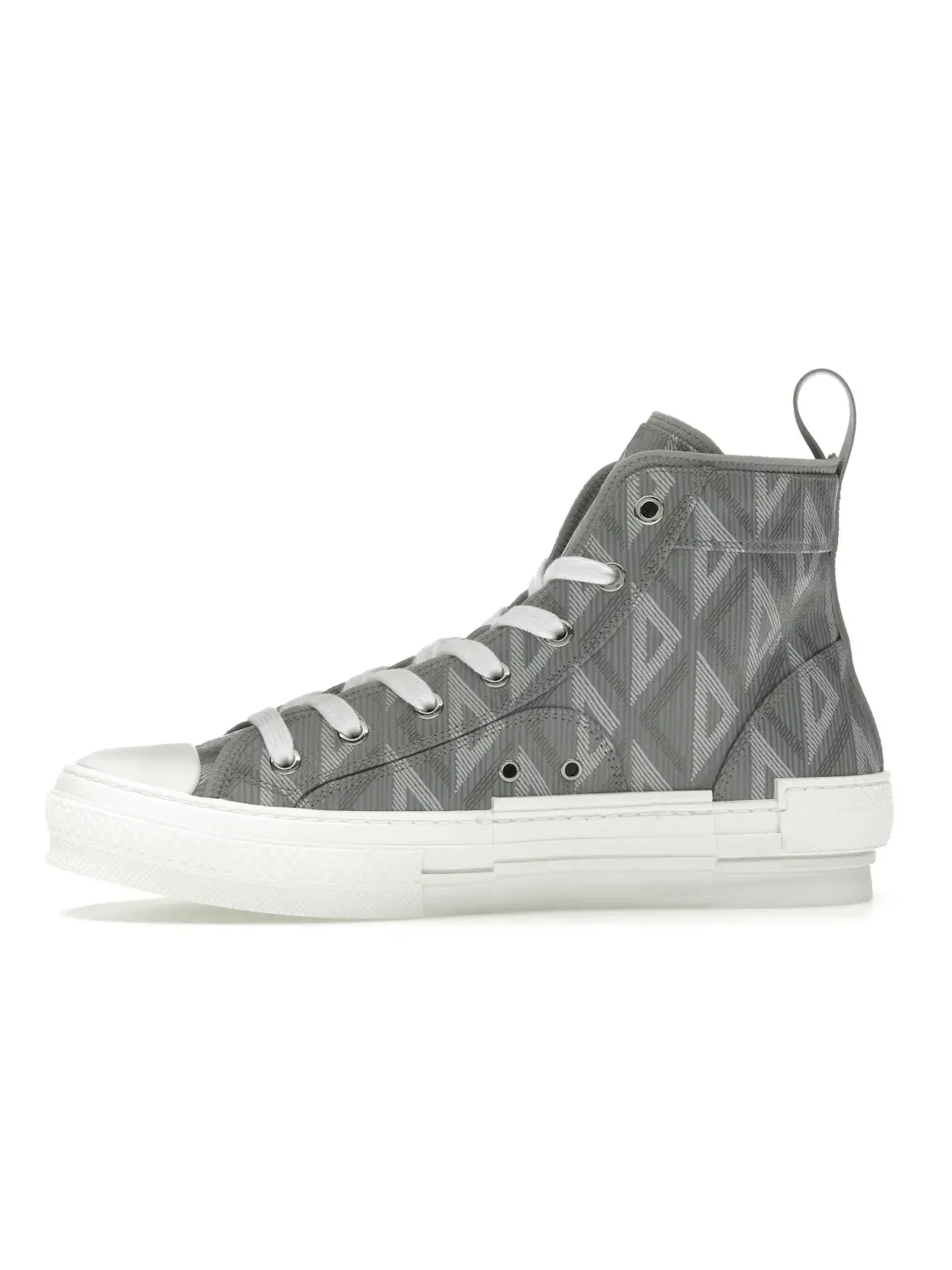 Мужские кроссовки с принтом Dior B23 High Top Dior — изображение 3 из 4, серый белый