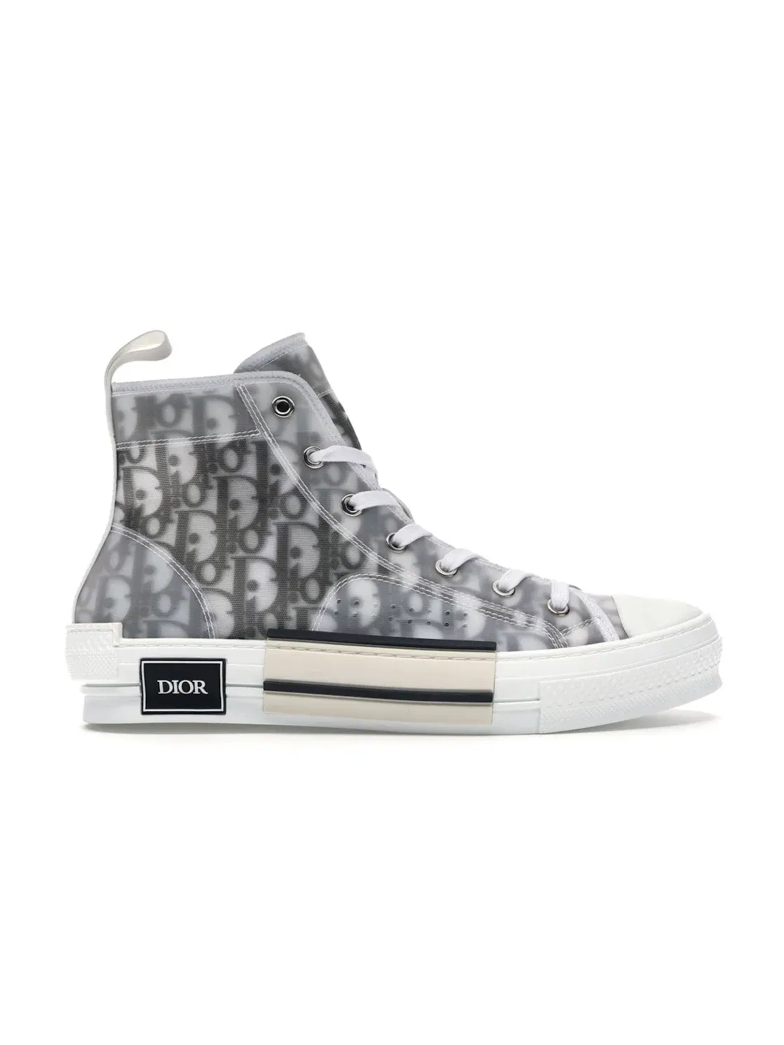 Мужские кроссовки высокие с принтом Dior B23 High Top Dior, Oblique — изображение 1 из 4