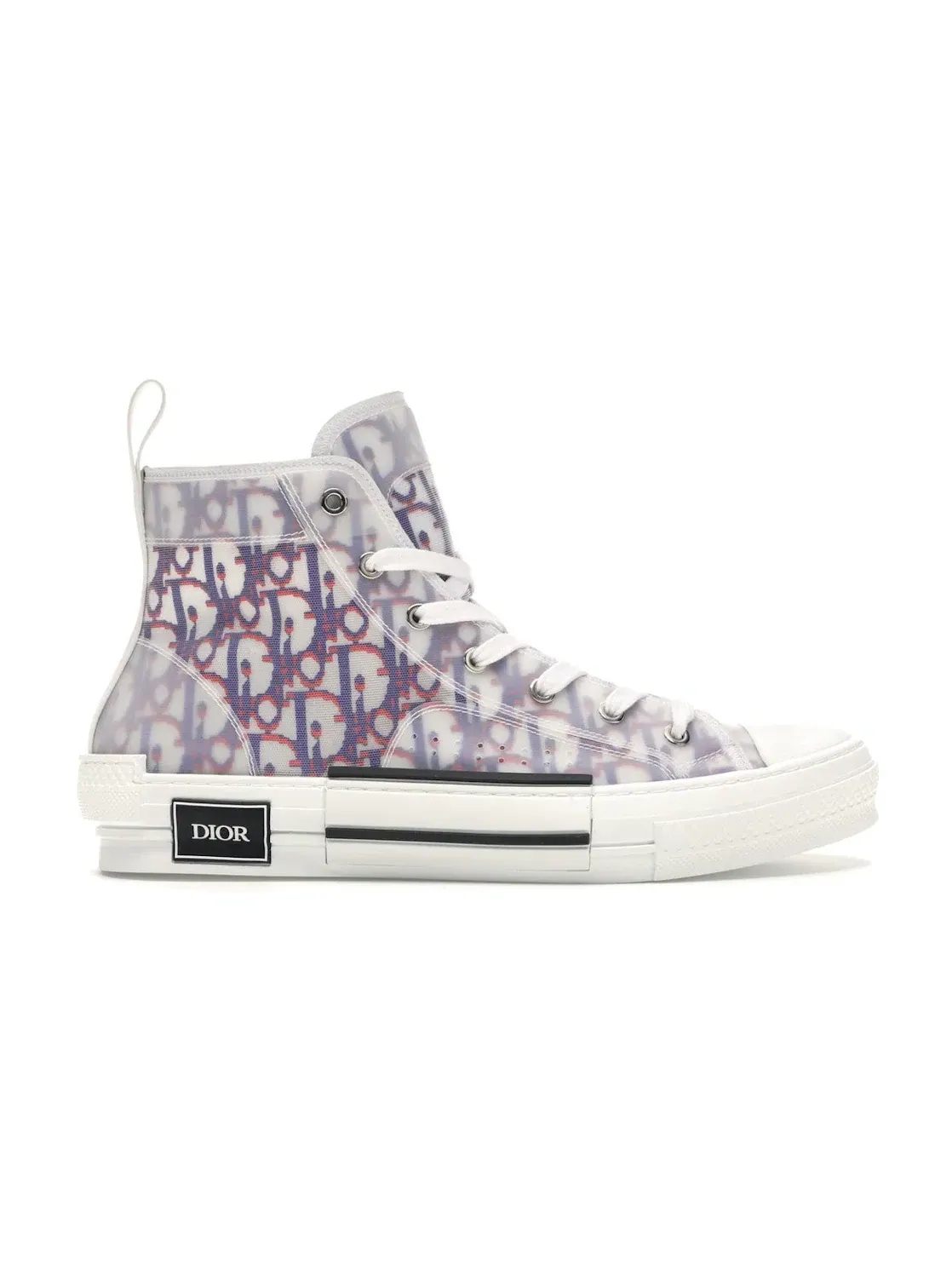 Мужские кроссовки с принтом Dior B23 High Top Dior — изображение 1 из 4, белый