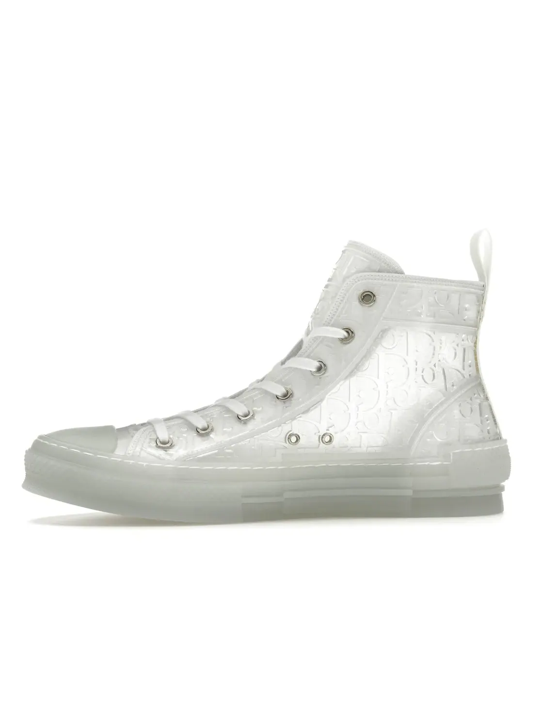 Мужские кроссовки высокие с принтом Dior B23 High Top Dior — изображение 3 из 4, белый