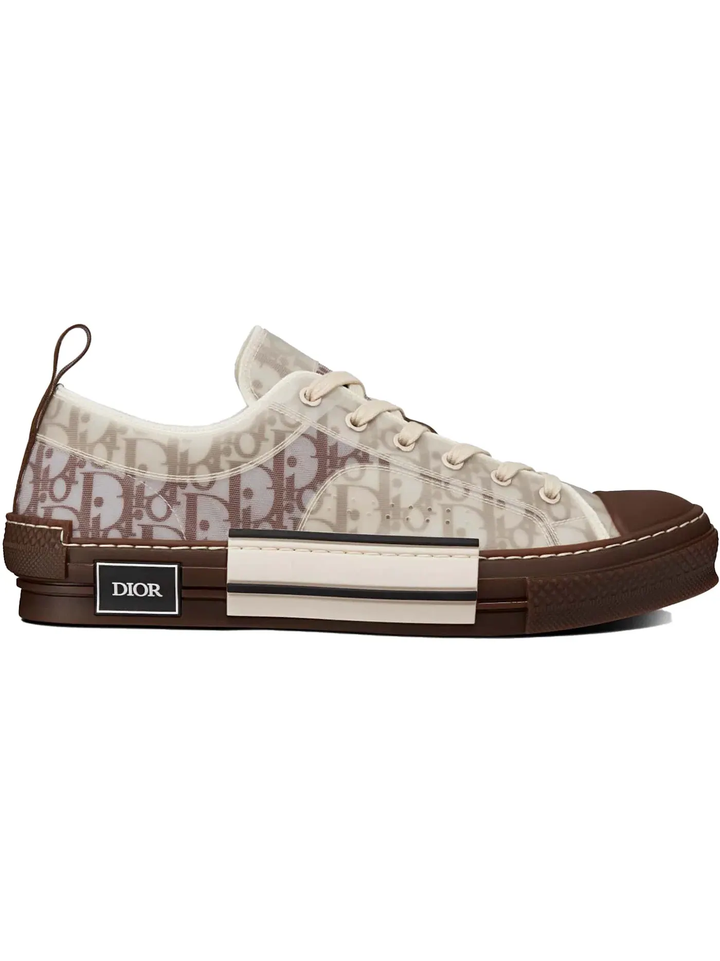 Мужские кеды Dior B23 Low — изображение 1 из 1, коричневый/бежевый