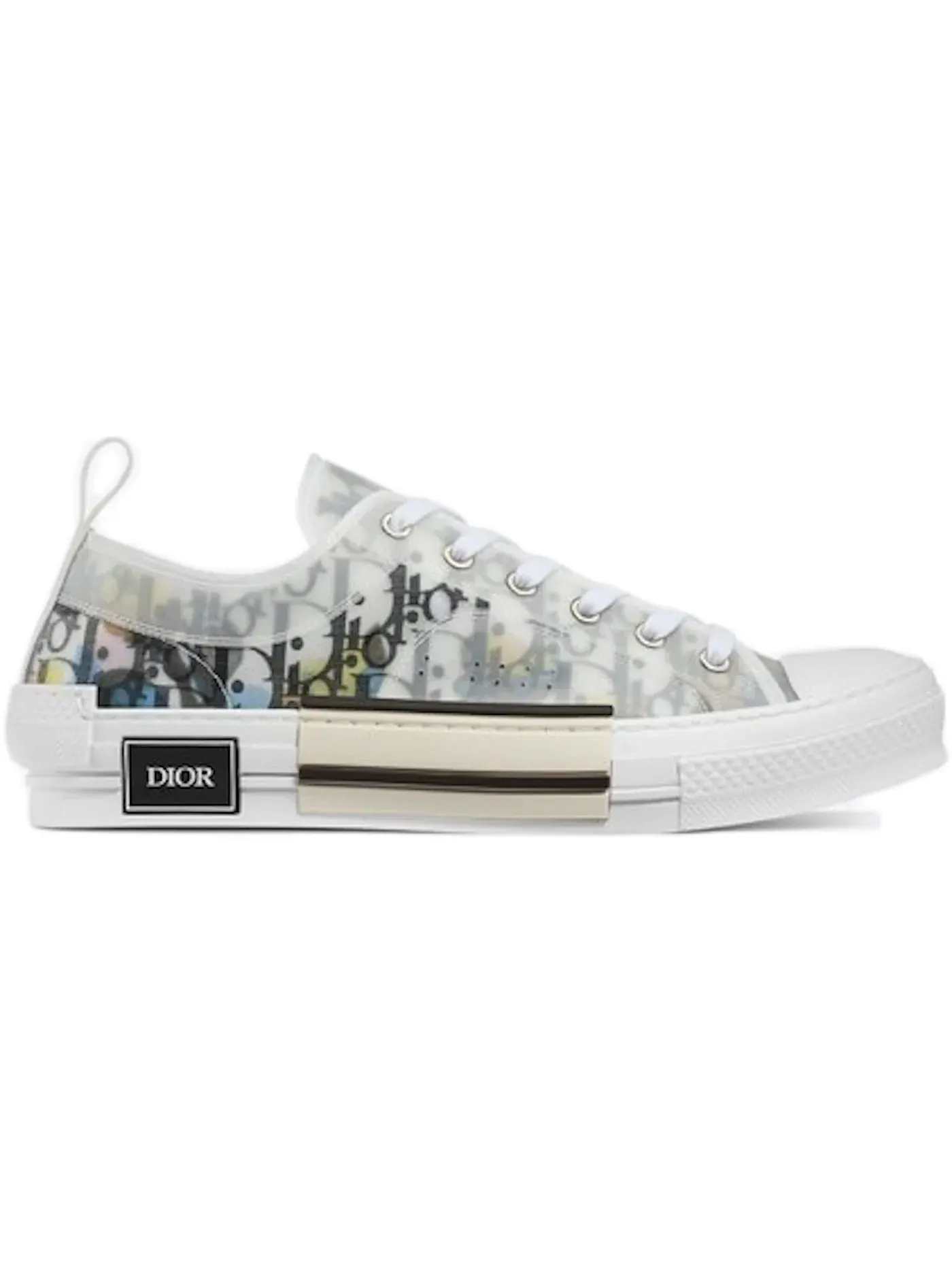 Мужские кроссовки с принтом Dior B23 Low Top Dior — изображение 1 из 1, белый