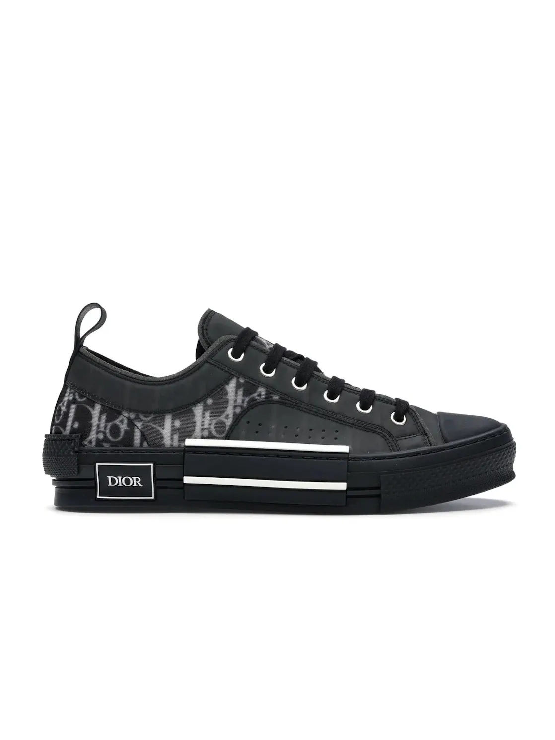 Мужские кроссовки с принтом Dior B23 Low Top Dior — изображение 1 из 4, черный