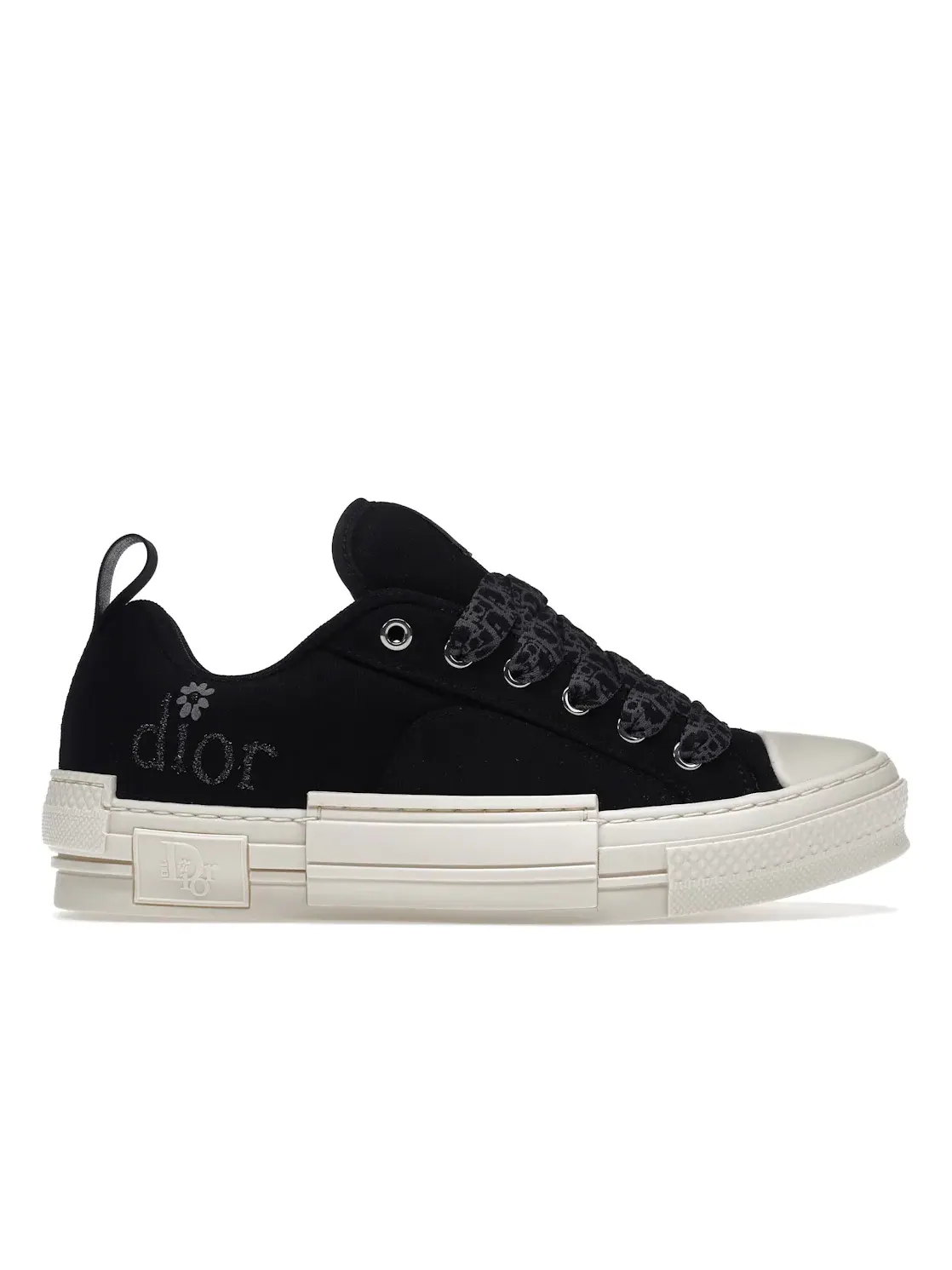 Мужские кеды с принтом Dior B23 Skater Low Top ERL Dior — изображение 1 из 4, черный/белый