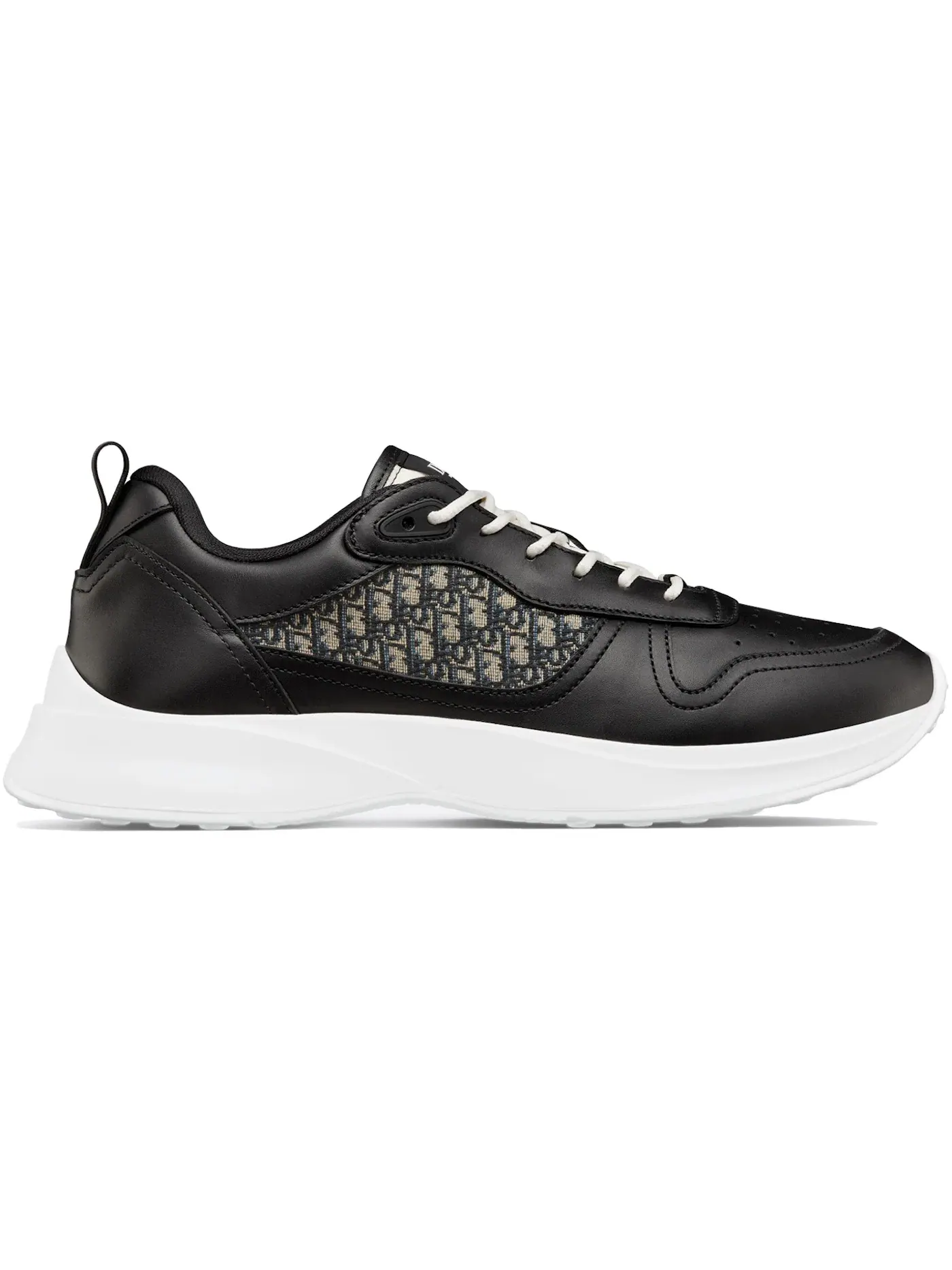 Мужские кроссовки с контрастным принтом Dior B25 Runner Dior — изображение 1 из 1, черный бежевый черный
