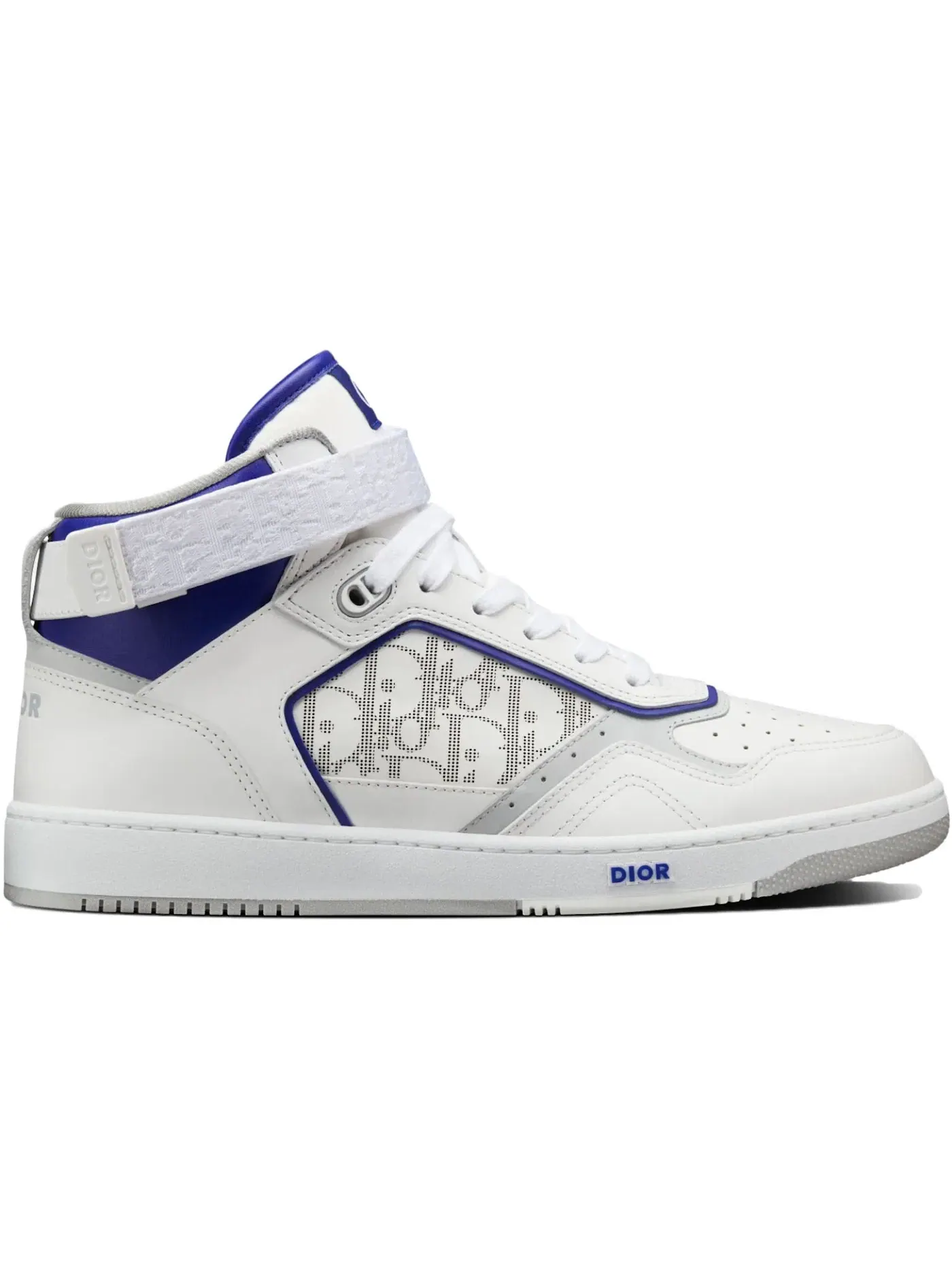 Мужские кроссовки с контрастными вставками Dior B27 High Dior — изображение 1 из 1, белый/серый/фиолетовый