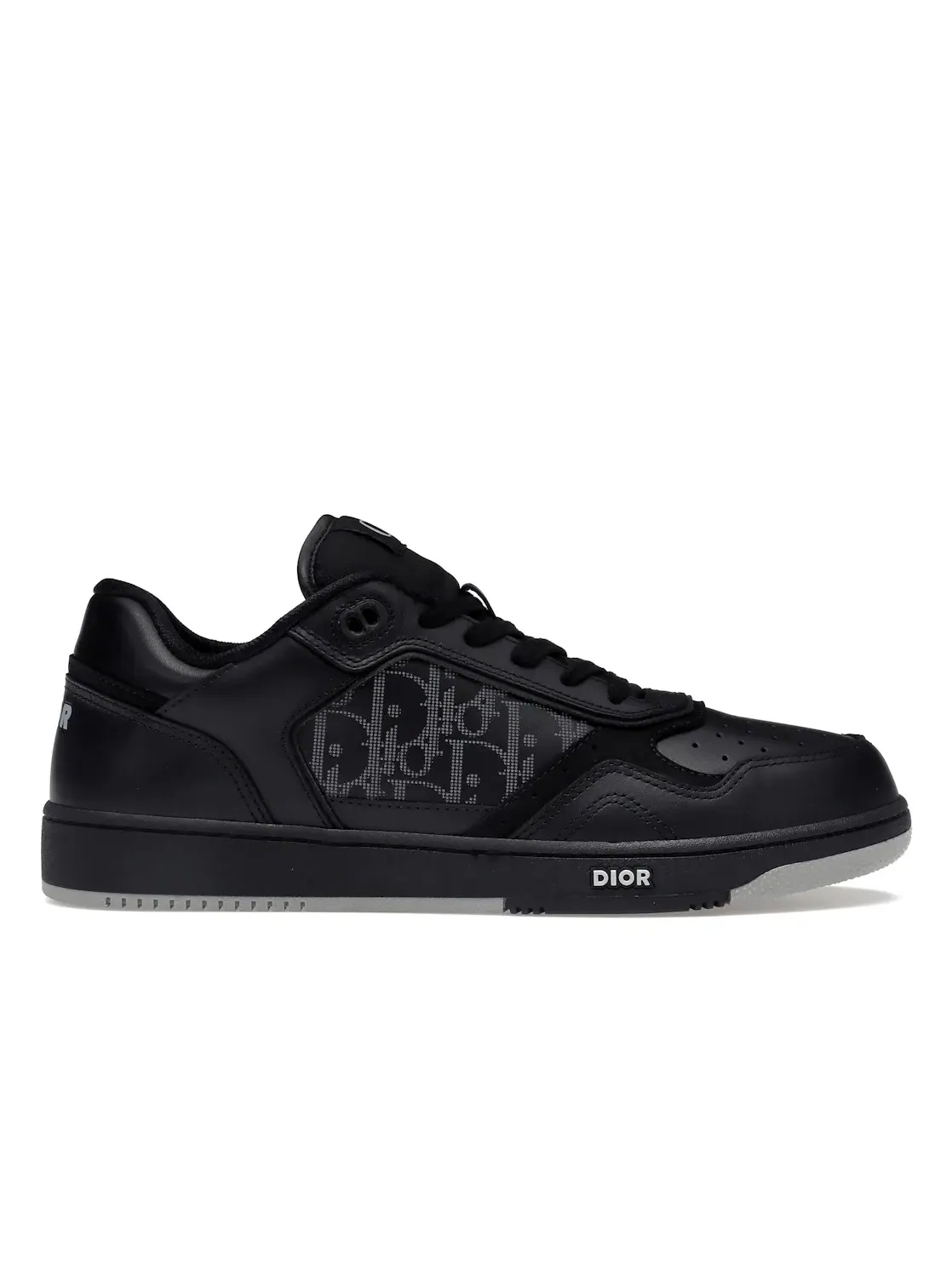 Мужские кроссовки с принтом Dior B27 Low Dior — изображение 1 из 4, черный/серый