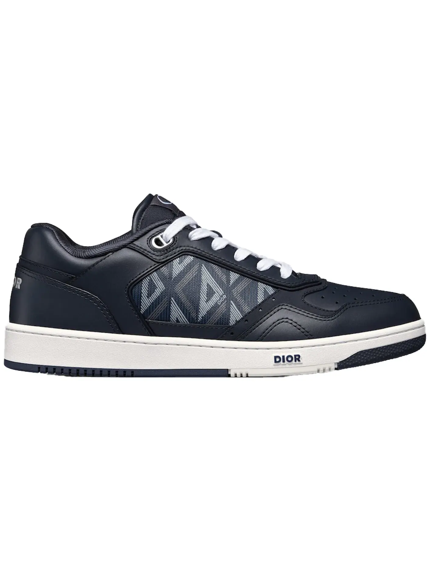 Мужские кеды Dior B27 Low Navy CD Diamond Dior — изображение 1 из 1, темно-синий/белый