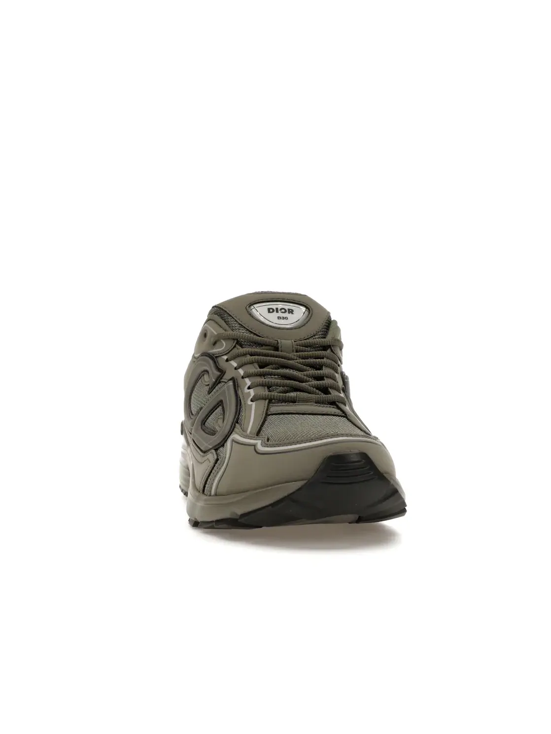 Мужские кроссовки кожаные Dior B30 Low Top Dior — изображение 2 из 4, оливковый