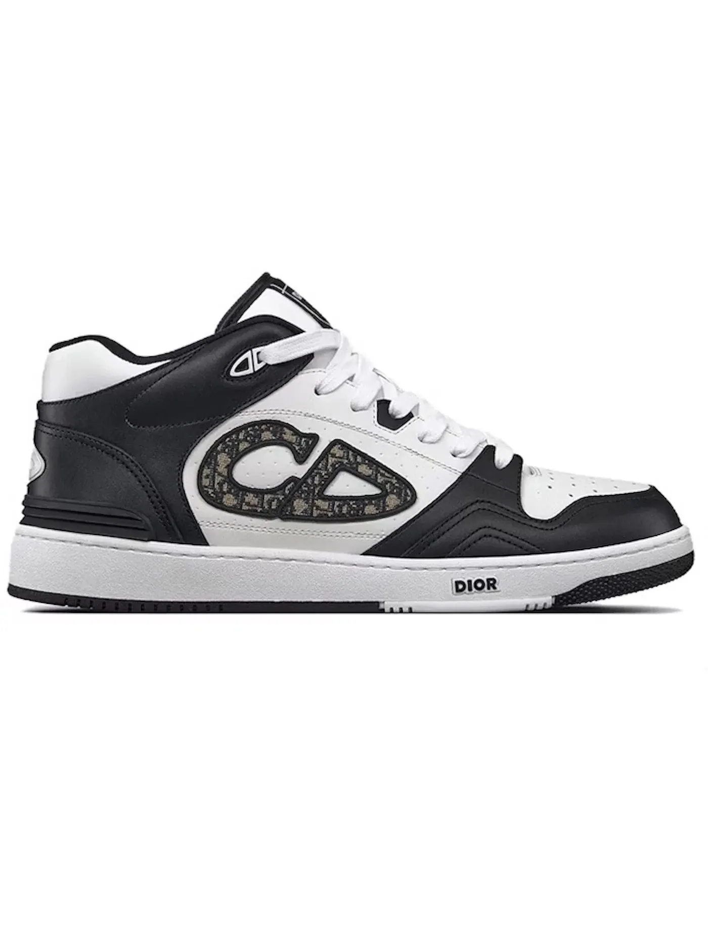 Мужские кроссовки Dior B57 Mid — изображение 1 из 1, черный/белый