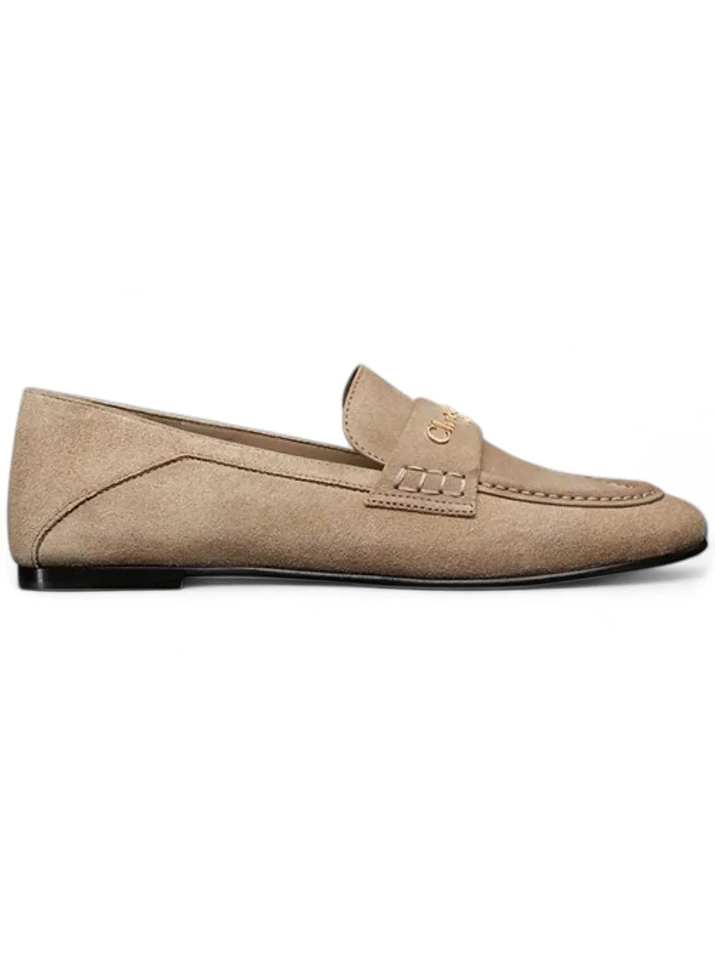 Женские лоферы с принтом Dior Boy Flat Loafer Dior — изображение 1 из 1, бежевый