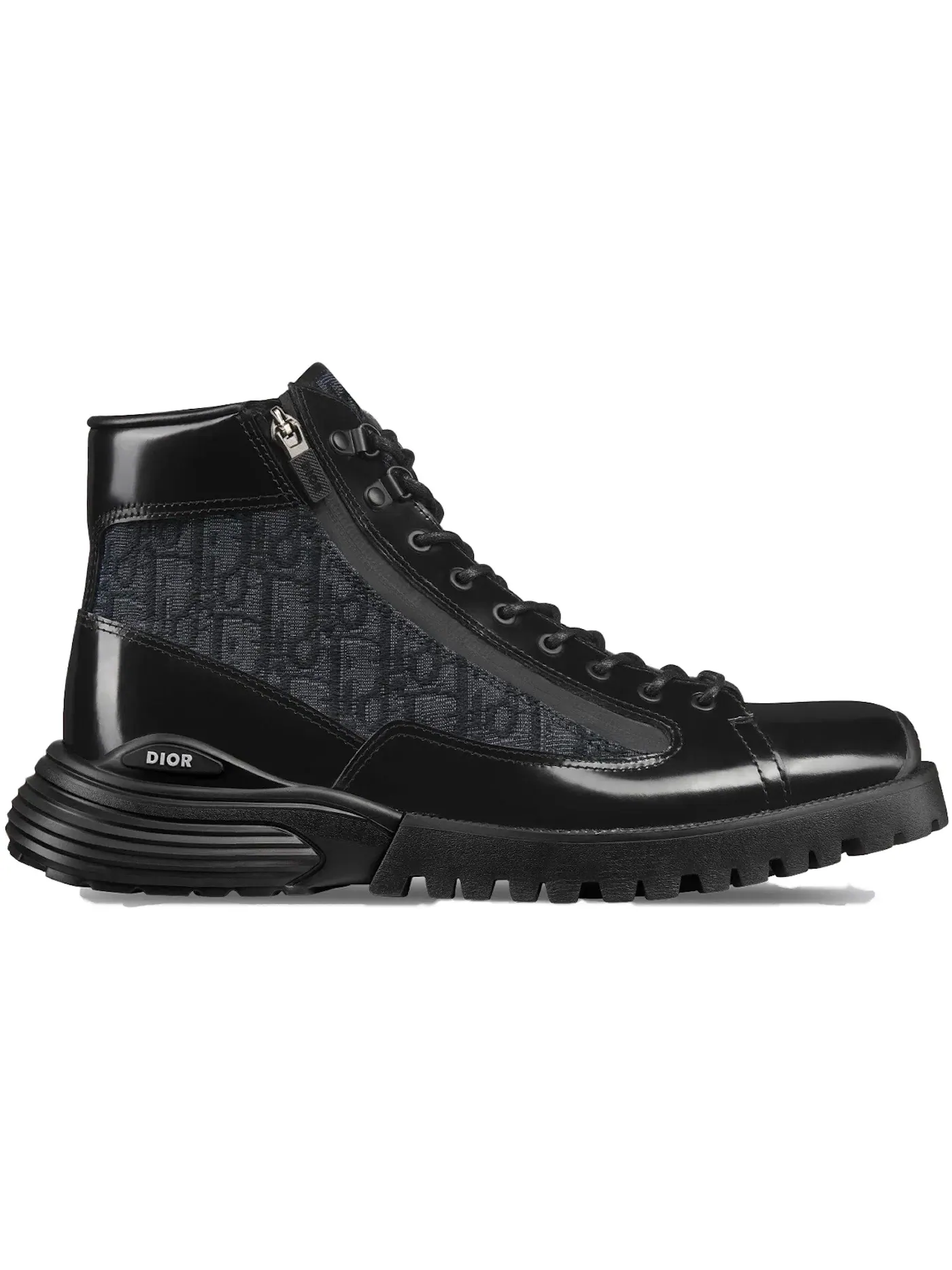 Мужские ботинки-челси с принтом Dior Combat Ankle Boot Dior Dior Oblique - Black