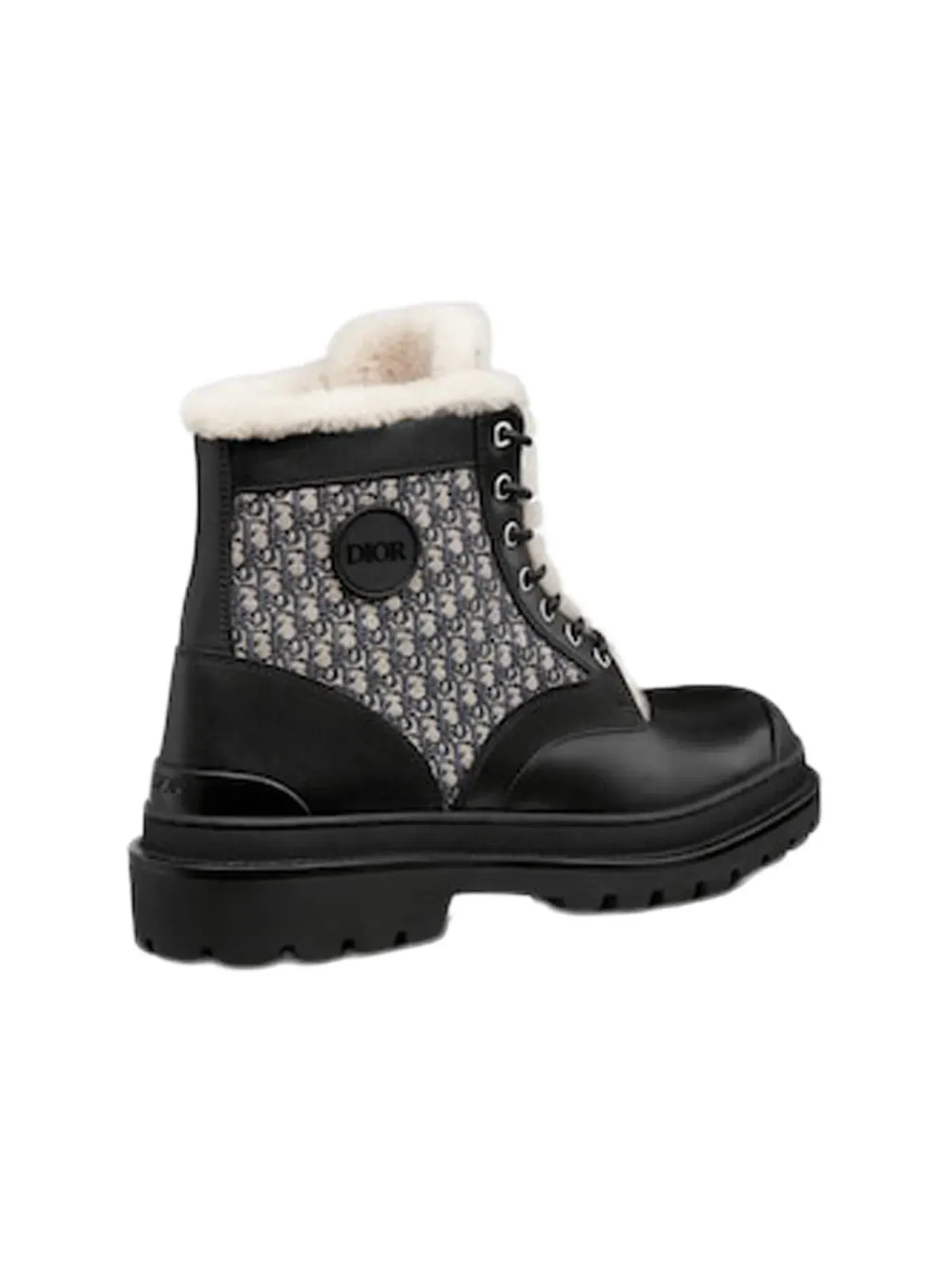 Мужские ботинки с узором Dior Explorer Ankle Boot Dior — изображение 3 из 4, черный/бежевый/черный