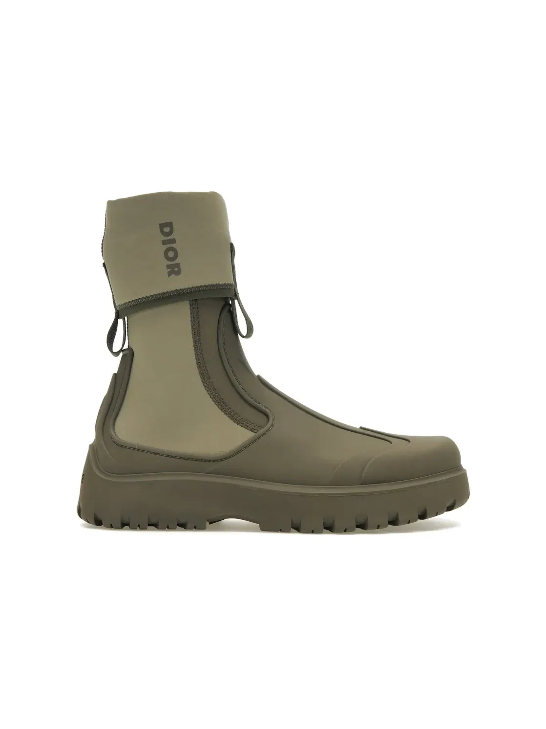 Мужские ботинки с резиновой подошвой Dior Garden Ankle Boot Dior — изображение 1 из 4, хаки/коричневый