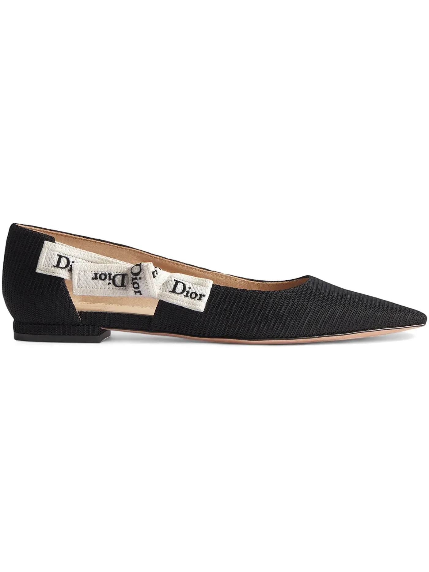 Женские балетки с принтом Dior J'Adior Ballet Flat Dior — изображение 1 из 1, черный