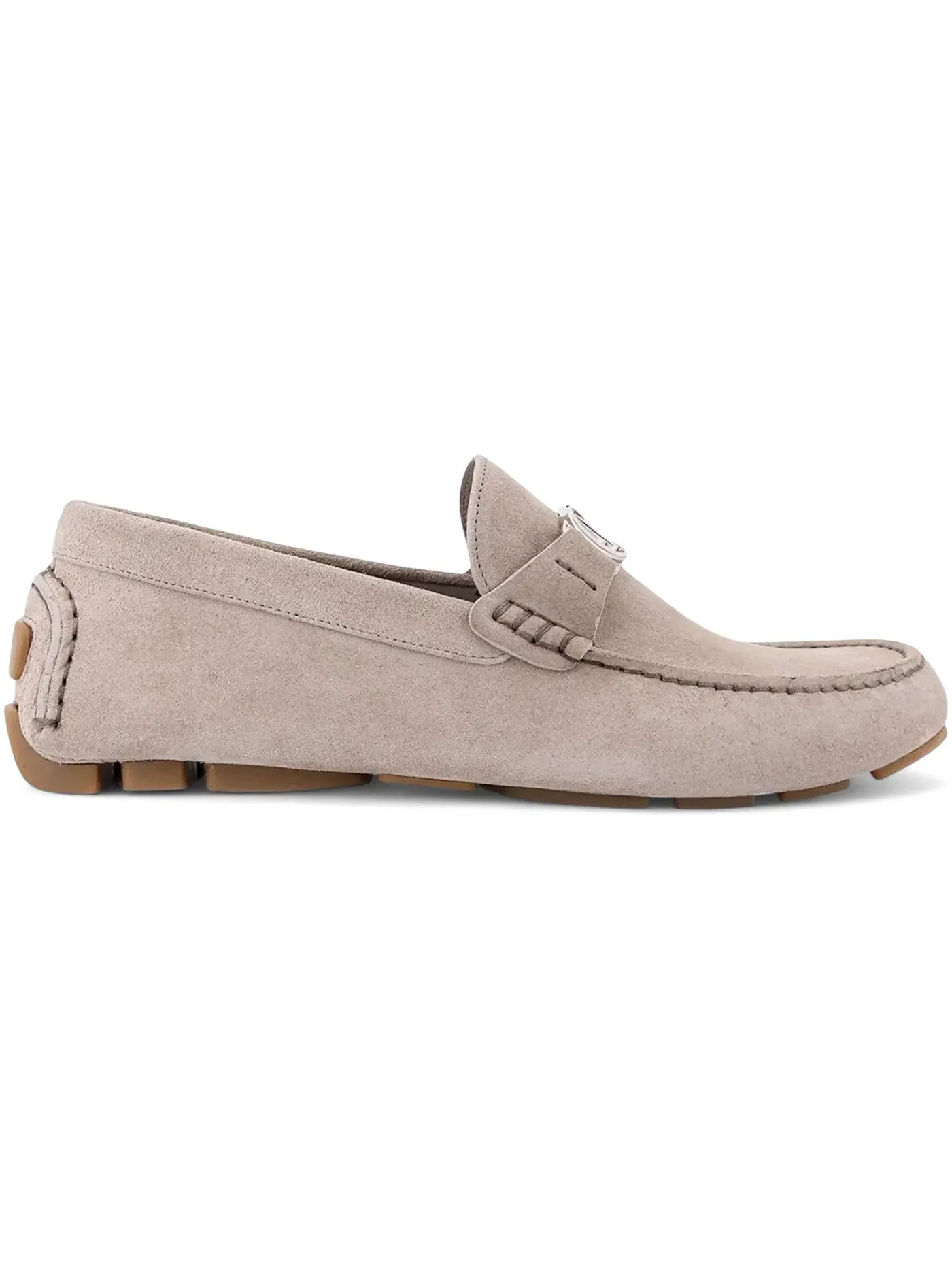 Мужские лоферы из замши Dior Odeon Driver Suede Loafer Dior — изображение 1 из 1, серый/серый
