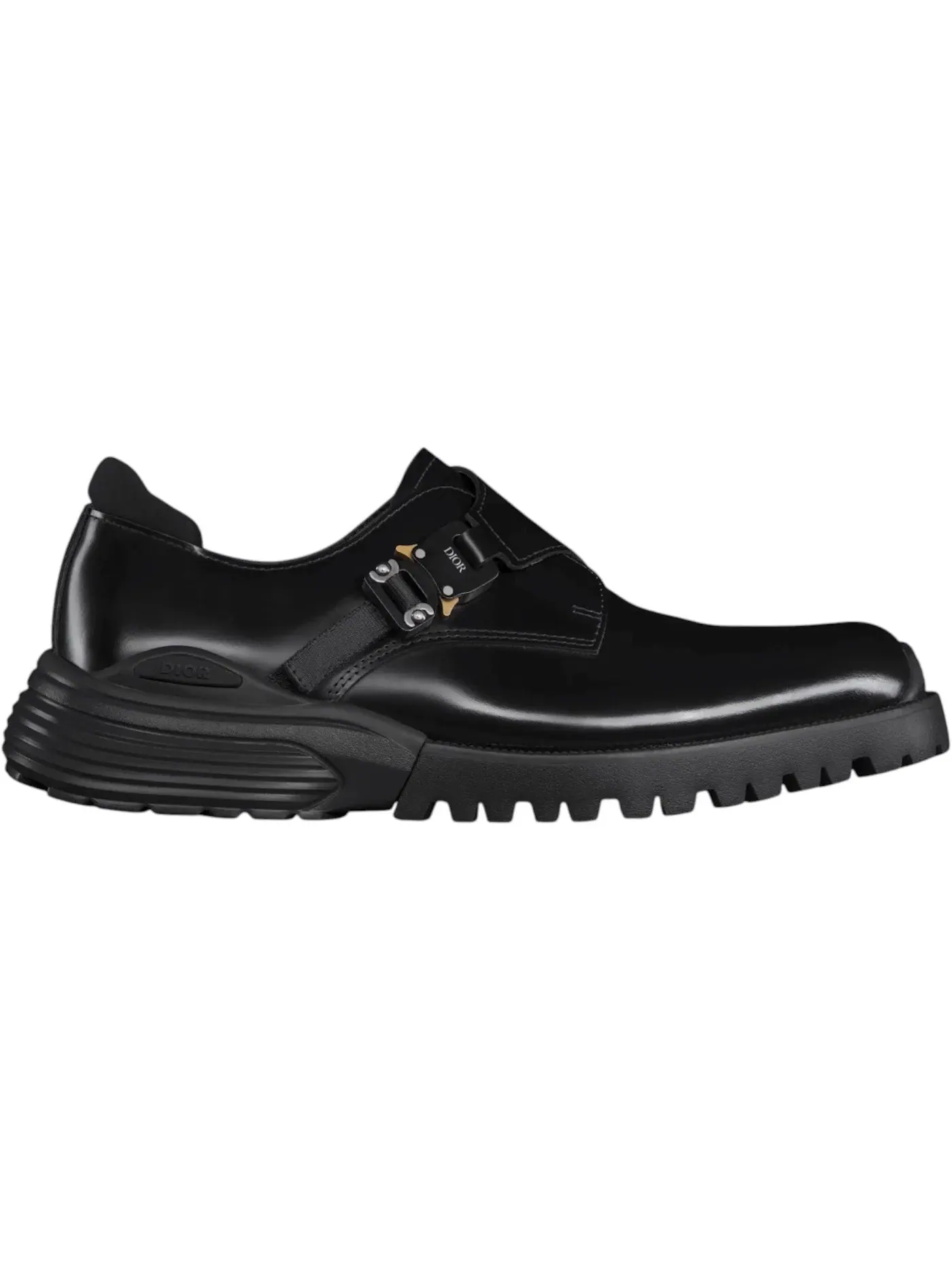 Мужские лоферы-монахи без застежки Dior Scarpa Derby Monk Combat — изображение 1 из 1, черный