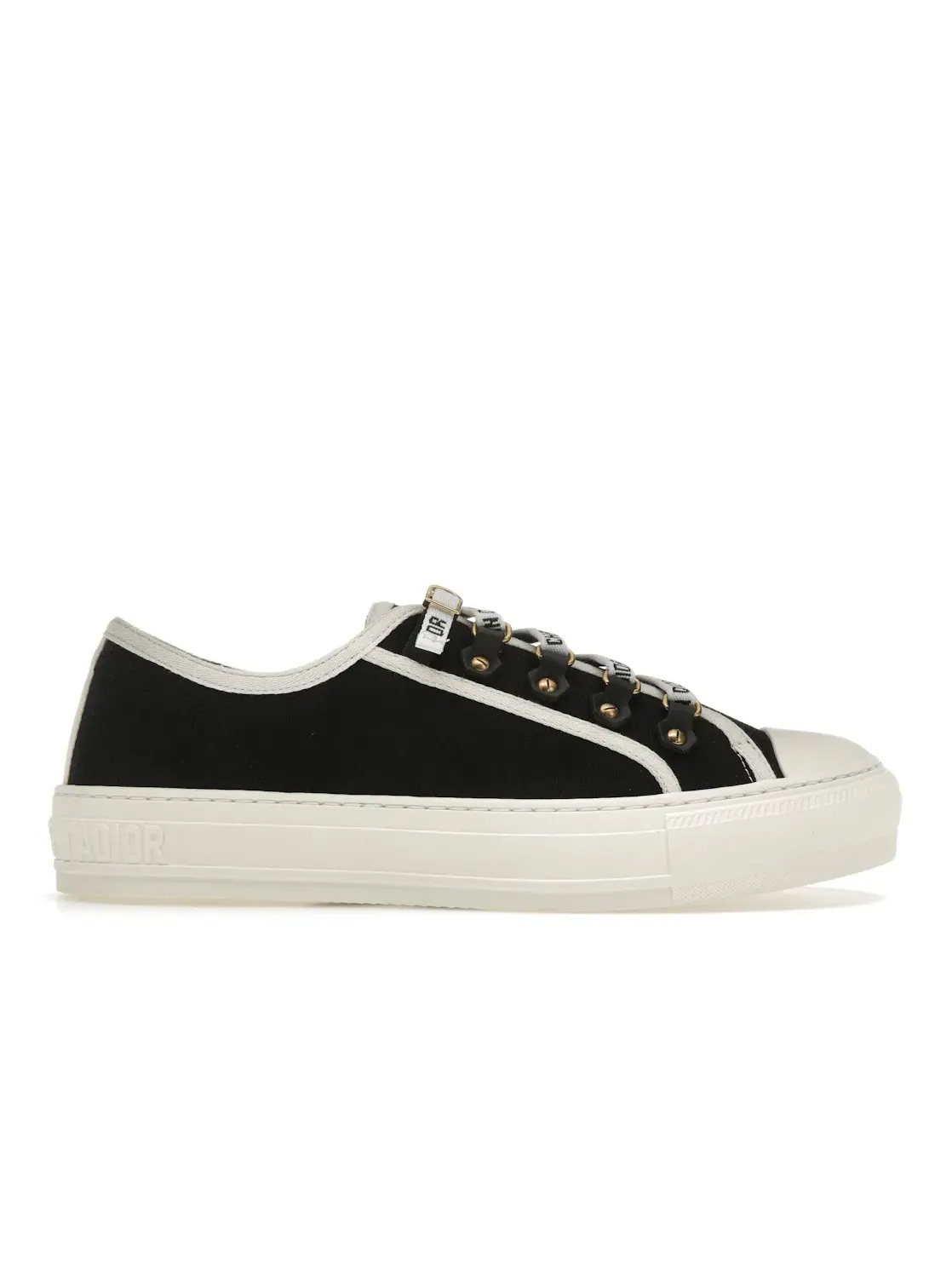 Женские кроссовки с парусиновым верхом Dior Walk'N'Dior Low Top Dior — изображение 1 из 4, черный