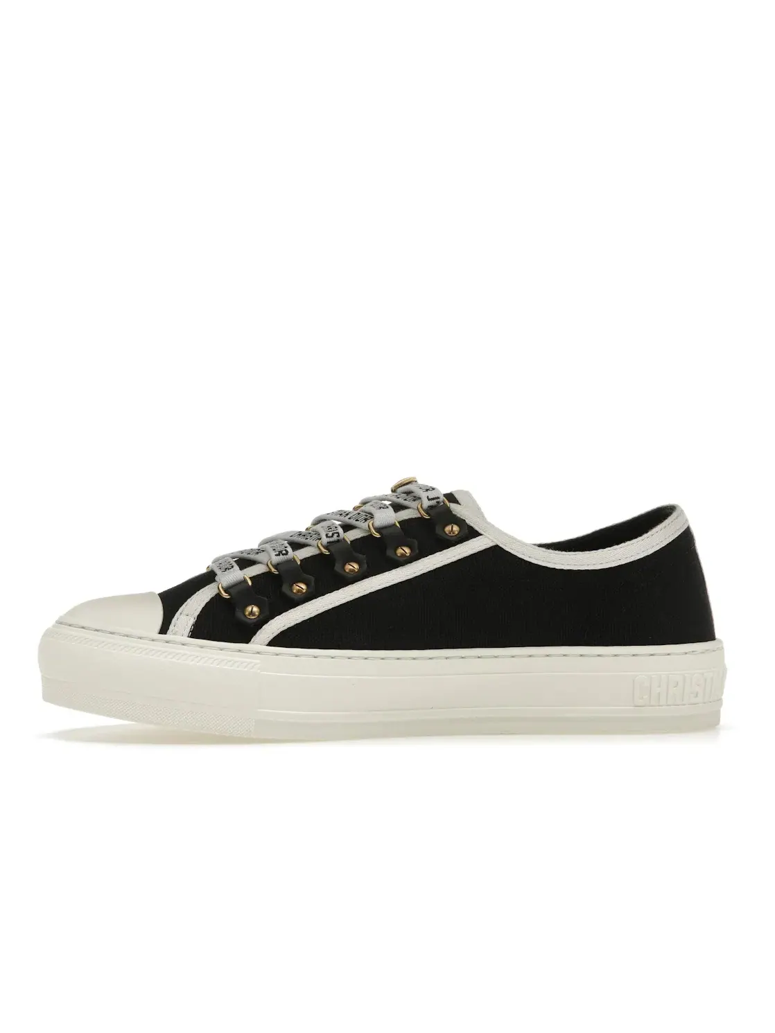 Женские кроссовки с парусиновым верхом Dior Walk'N'Dior Low Top Dior — изображение 3 из 4, черный