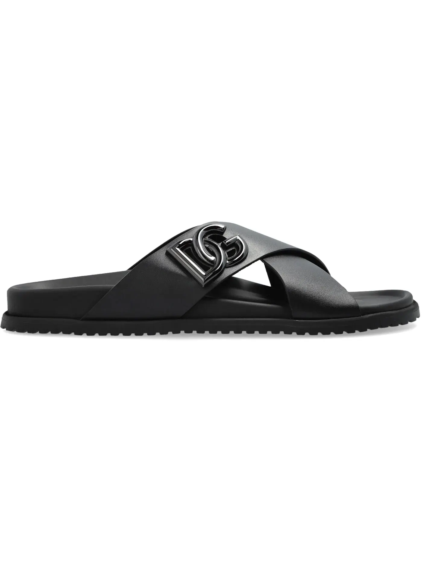 Мужские сандалии из телячьей кожи Dolce & Gabbana — изображение 1 из 1, черный