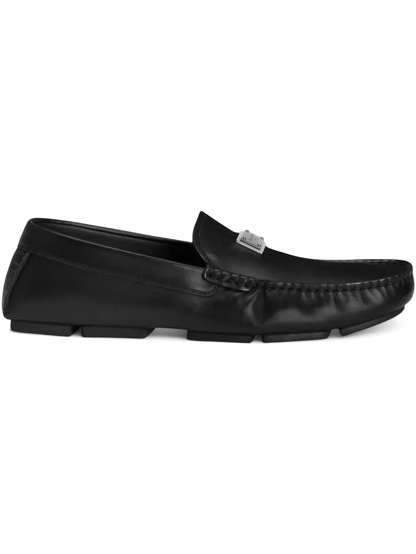 Мужские лоферы из кожи Dolce & Gabbana — изображение 1 из 1, черный