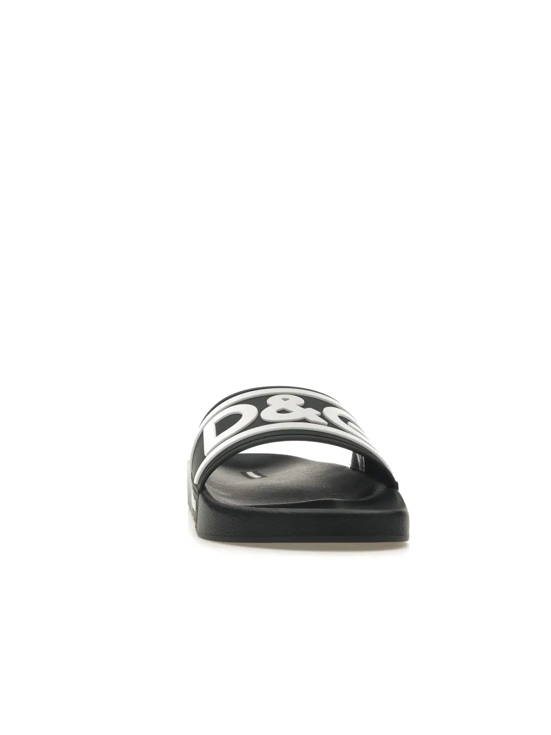 Мужские шлепанцы Dolce & Gabbana Beachwear Sliders — изображение 2 из 4, черный/белый