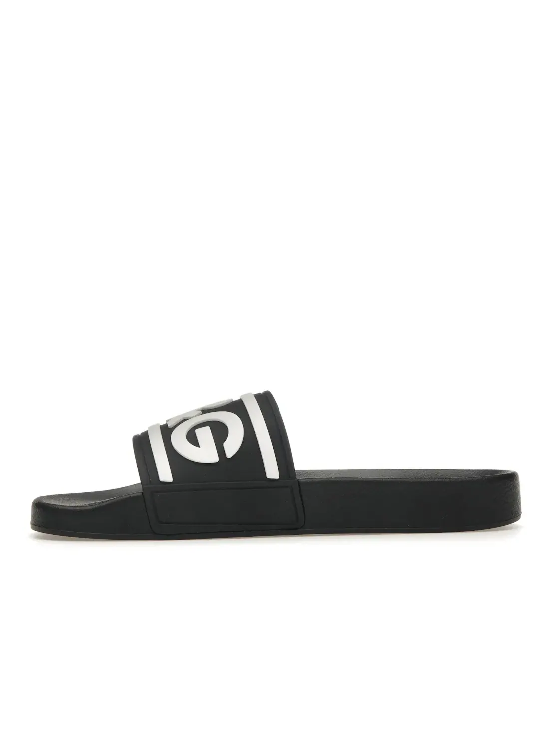 Мужские шлепанцы Dolce & Gabbana Beachwear Sliders — изображение 3 из 4, черный/белый