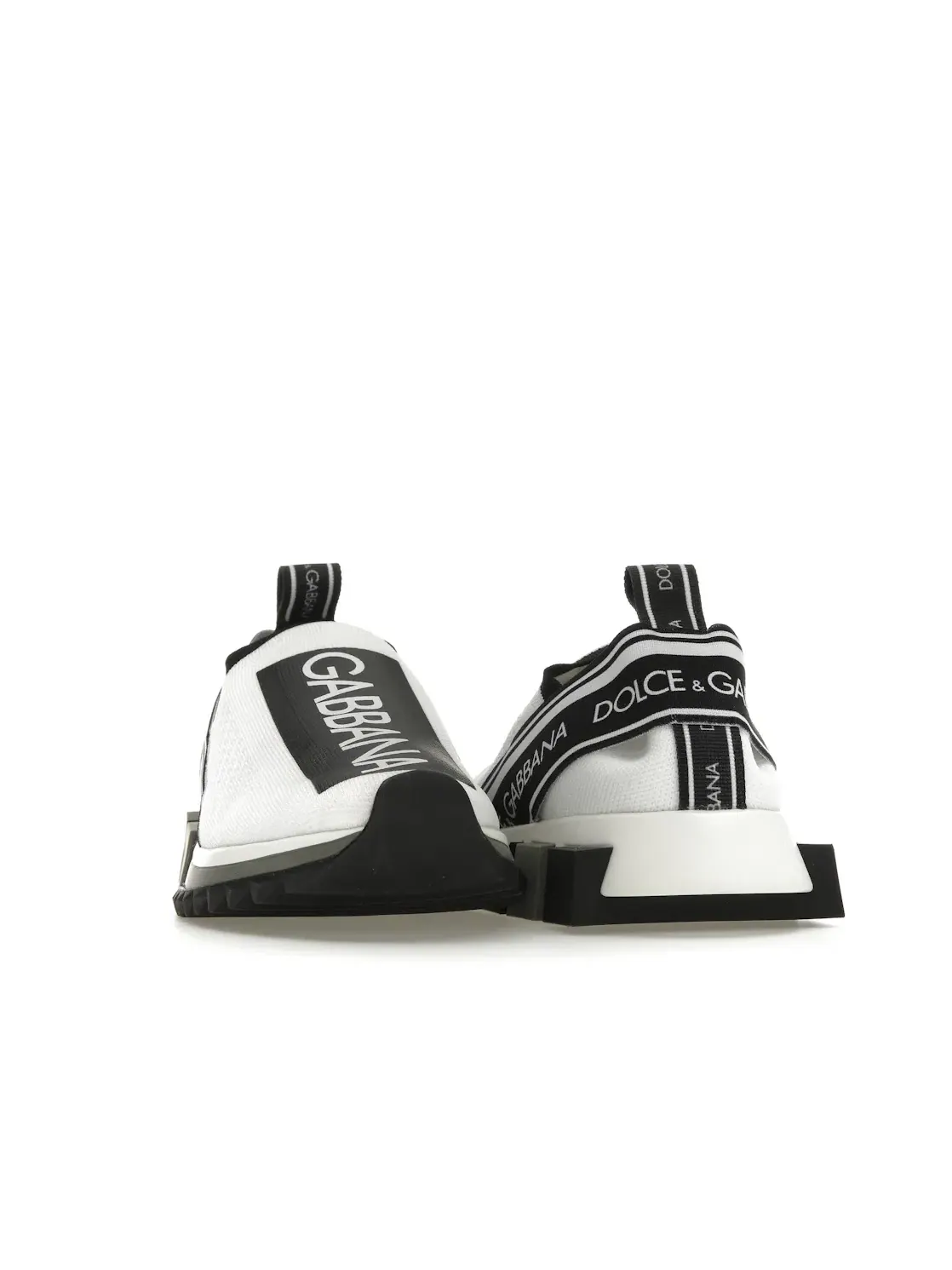 Женские кроссовки slip-on Sorrento Dolce & Gabbana — изображение 2 из 4, белый/черный