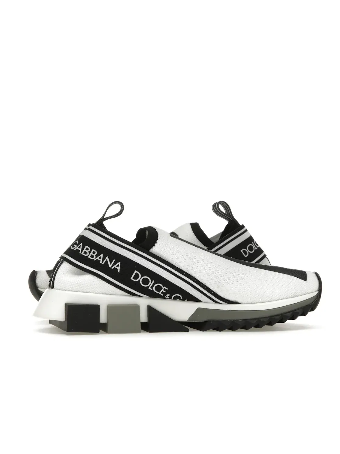 Женские кроссовки slip-on Sorrento Dolce & Gabbana — изображение 3 из 4, белый/черный