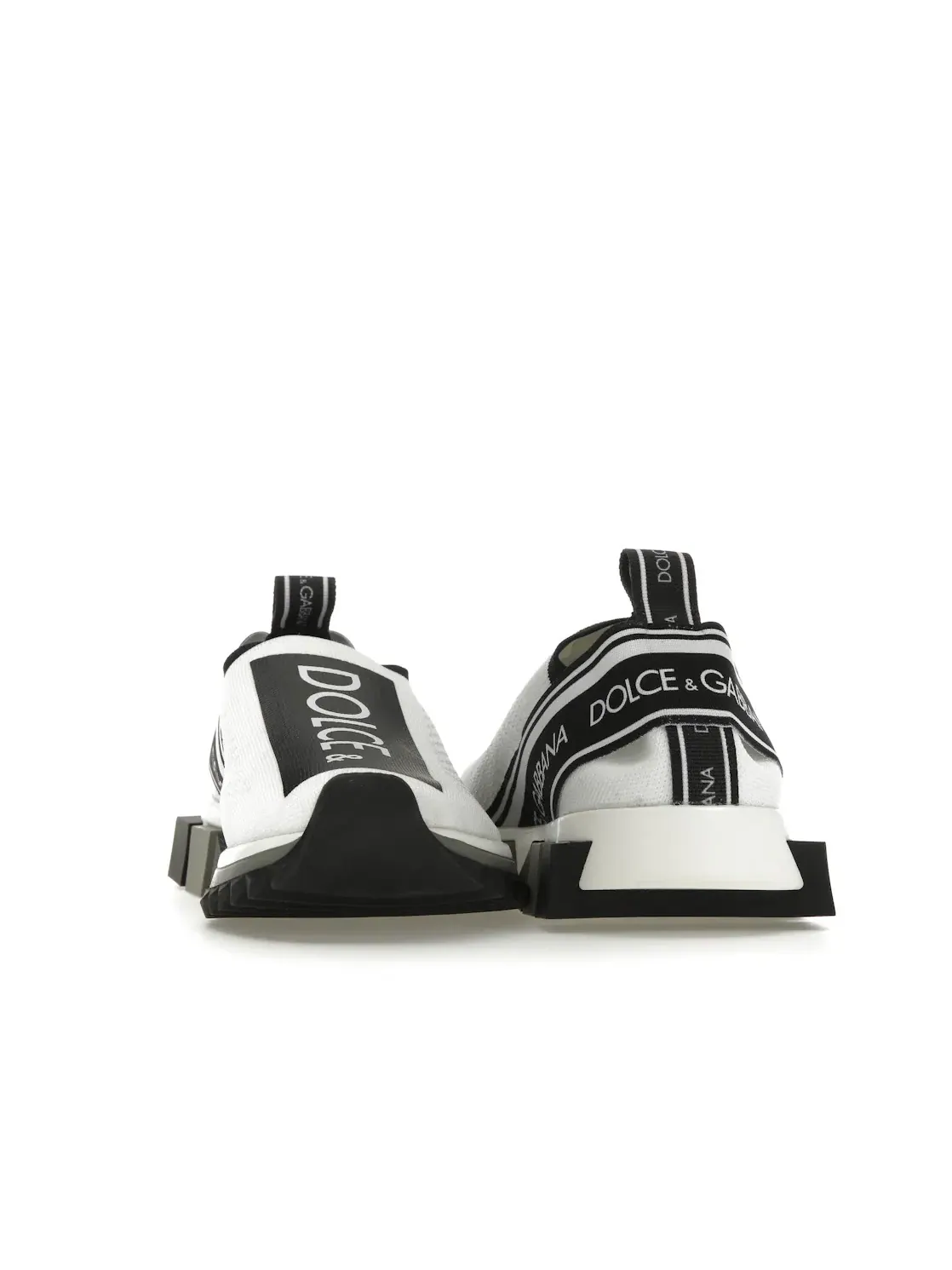 Женские кроссовки slip-on Sorrento Dolce & Gabbana — изображение 4 из 4, белый/черный