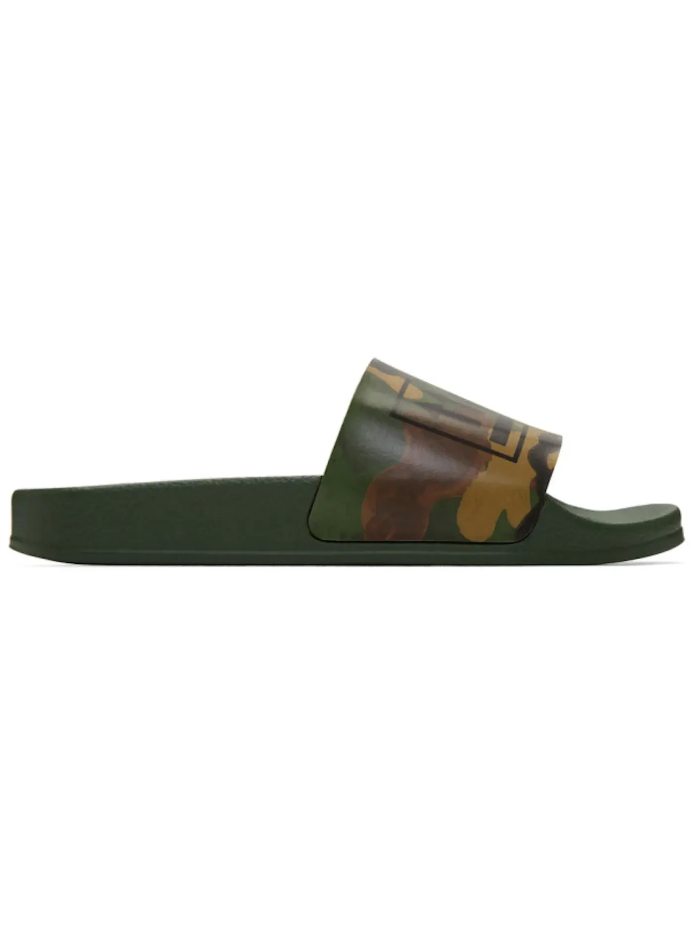 Мужские шлепанцы с принтом OFF-WHITE Double Arrow Sliders OFF-WHITE — изображение 1 из 1, камуфляж