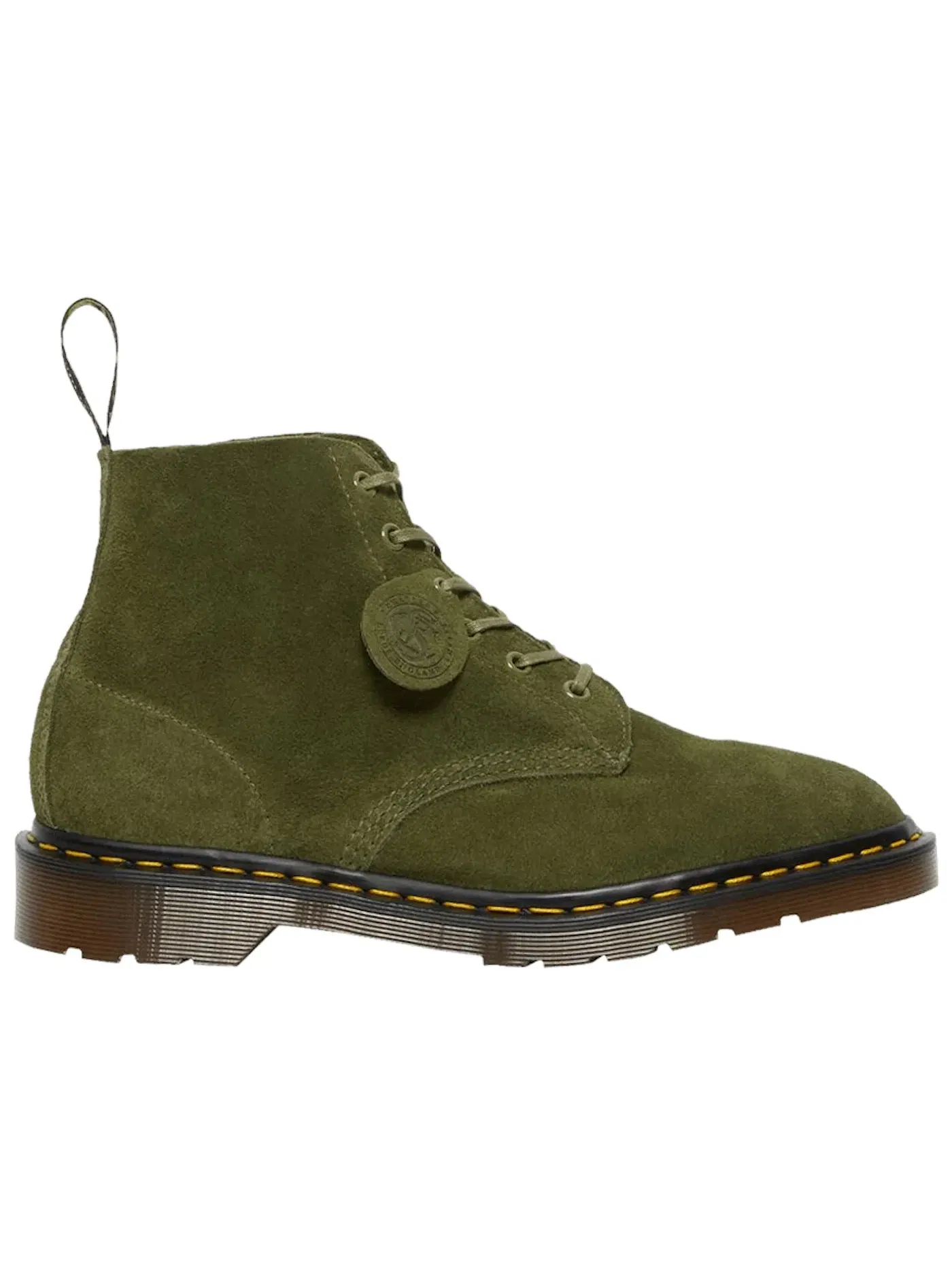 Ботинки мужские Dr. Martens 101 Suede Ankle Boot, замша — изображение 1 из 1, зеленый/черный