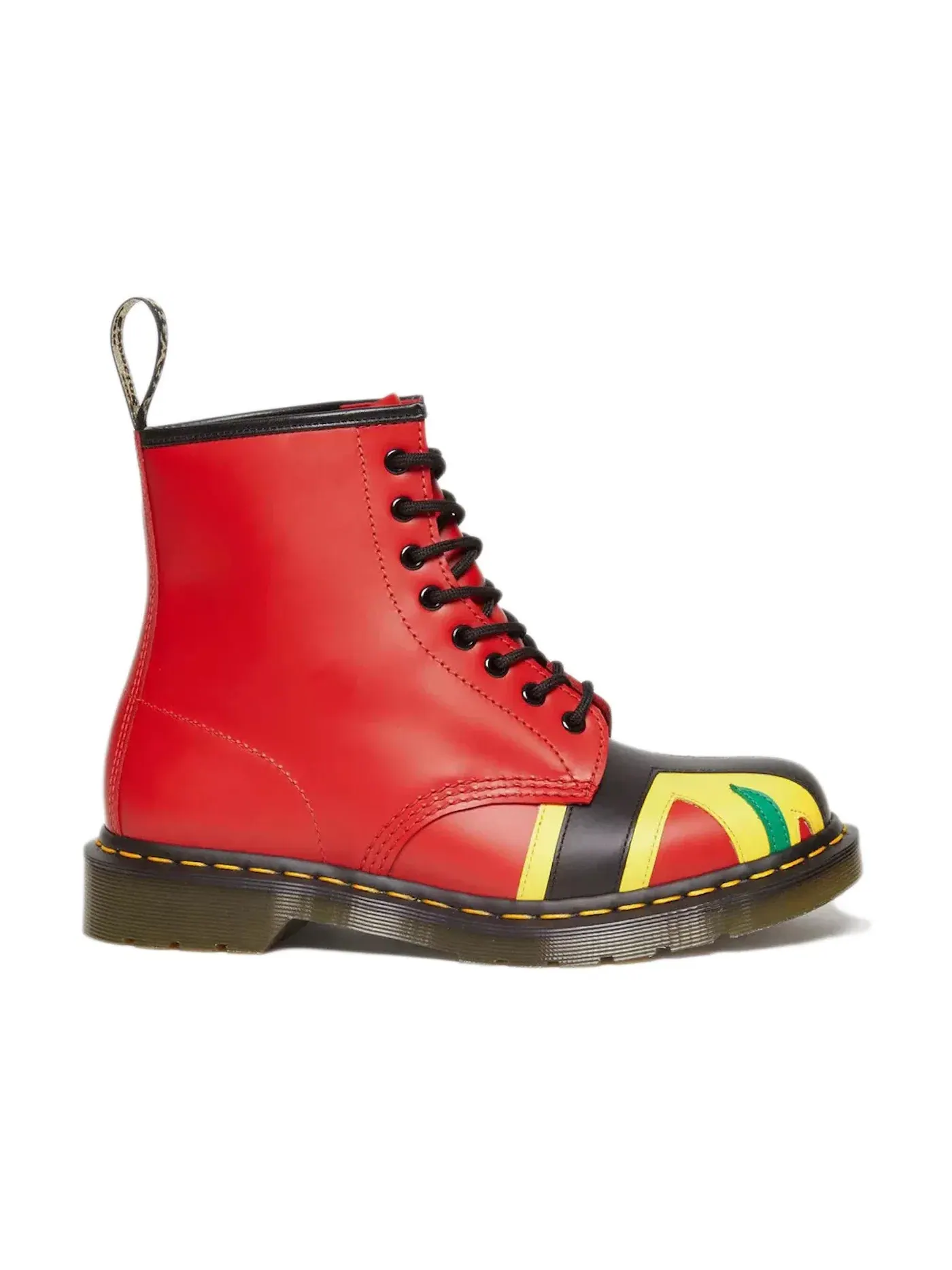 Ботинки мужские Dr. Martens 1460 Boot, на шнуровке — изображение 1 из 1, красный мульти