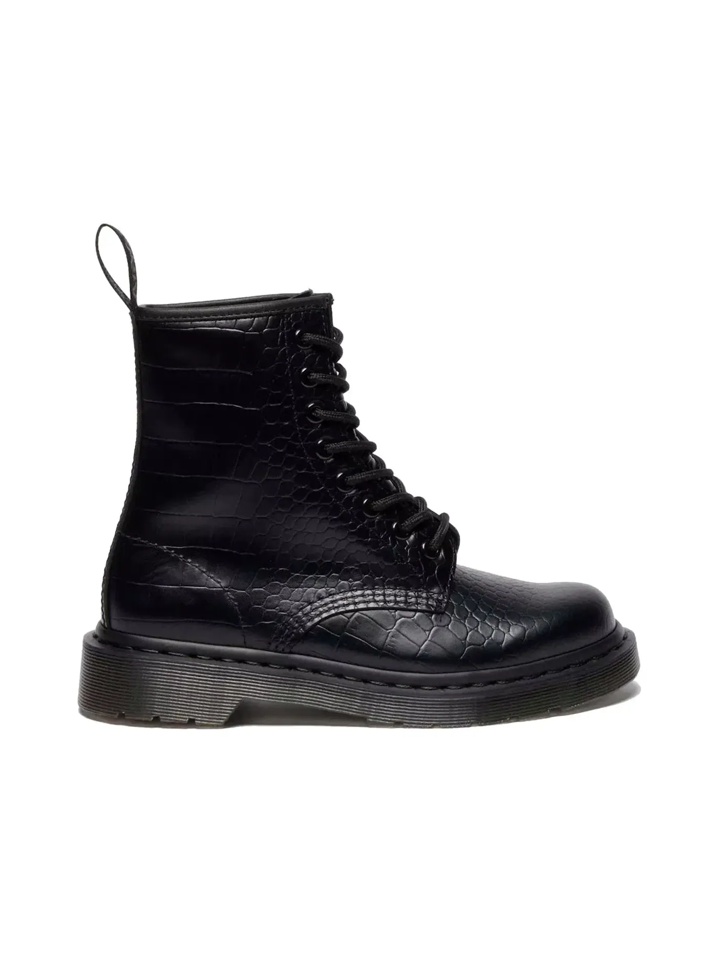 Ботинки мужские Dr. Martens 1460 Croco Black Atlas с тиснением под крокодила — изображение 1 из 1