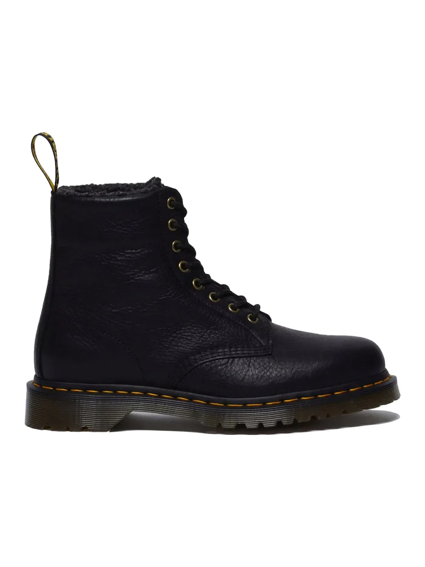 Ботинки Dr. Martens 1460 с меховой подкладкой, натуральная кожа — изображение 1 из 1, черный