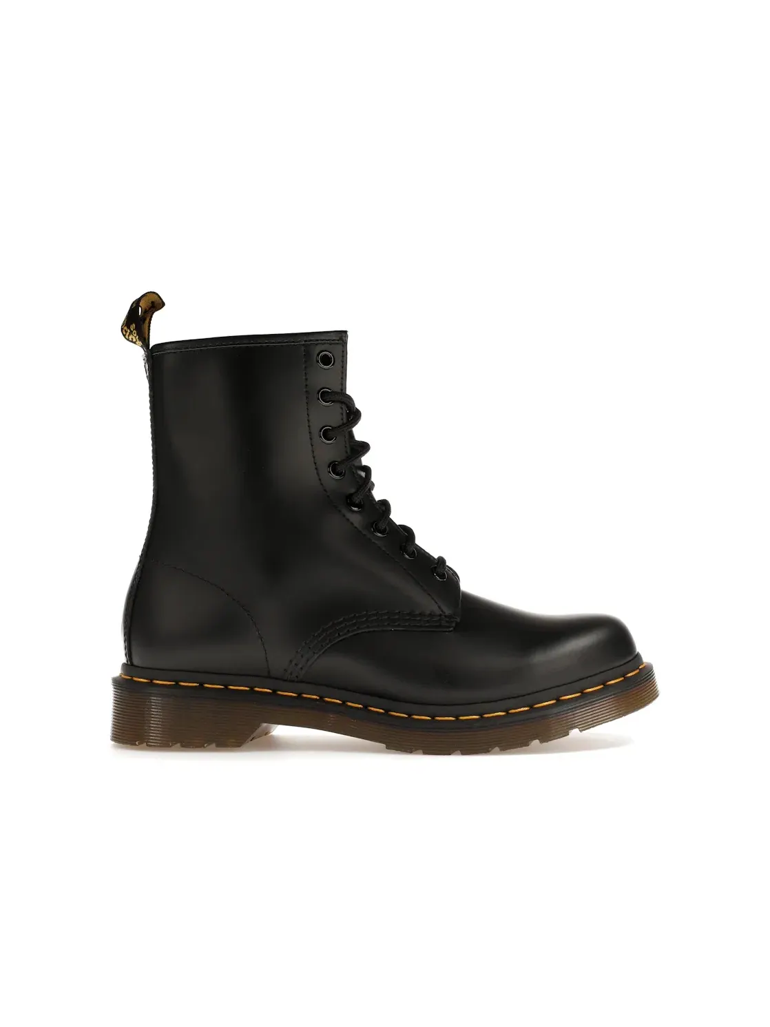 Ботинки женские Dr. Martens 1460 Smooth Leather Lace Up Boot, гладкая кожа — изображение 1 из 4, черный