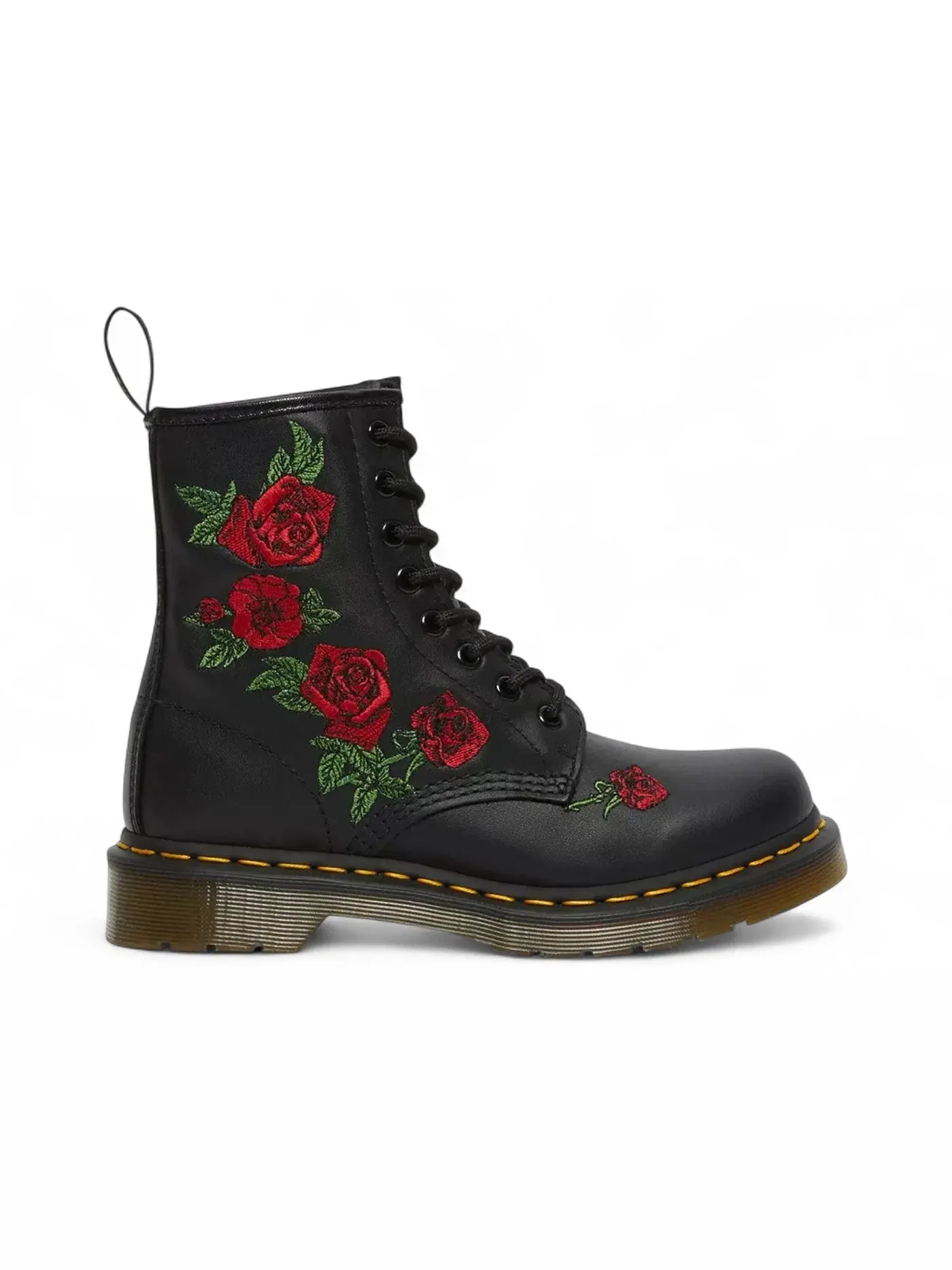 Ботинки женские Dr. Martens 1460 Vonda Softy T, с принтом роз — изображение 1 из 1, черный