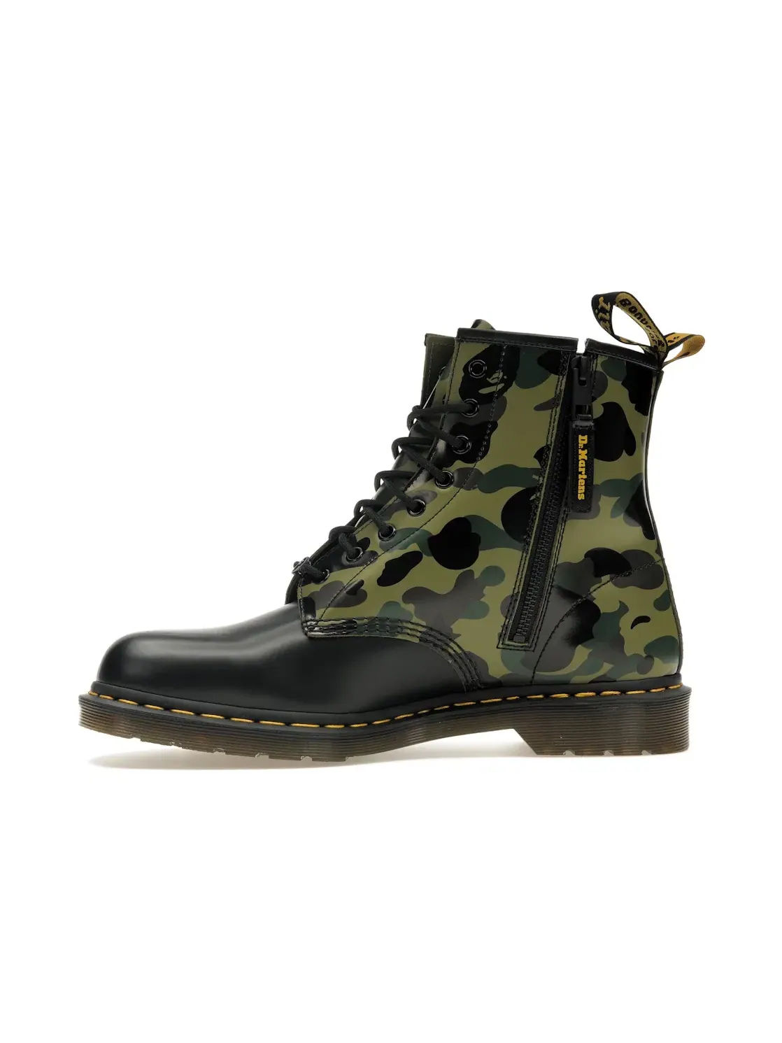 Ботинки мужские Dr. Martens 1460 Zip A Bathing Ape, камуфляжный принт — изображение 3 из 4