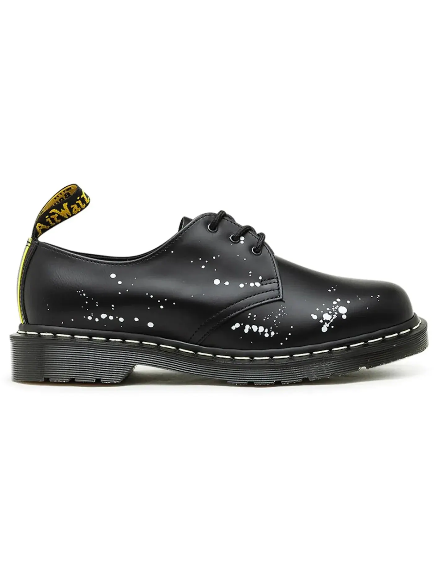 Оксфорды мужские Dr. Martens 1461 3-Eye Made In England, с принтом пейнт-сплэттер — изображение 1 из 1, черный/белый