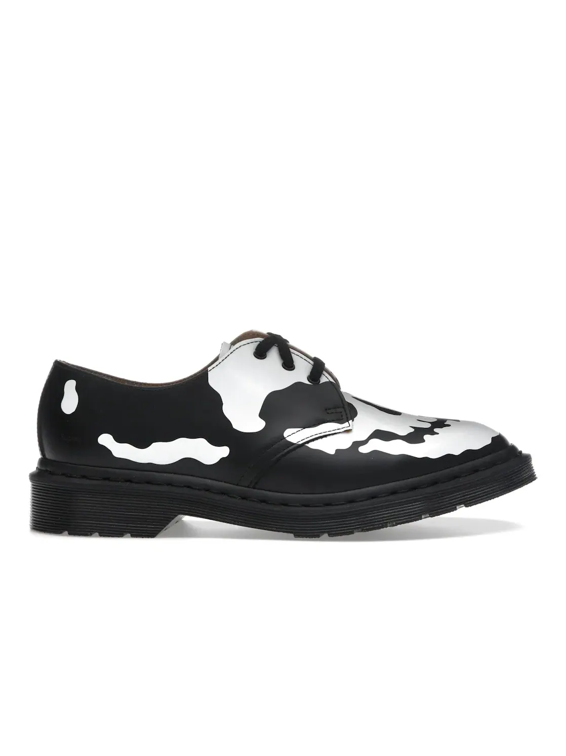 Оксфорды мужские Dr. Martens 1461 3-Eye Shoe, с принтом черепа Supreme — изображение 1 из 4, черный/белый