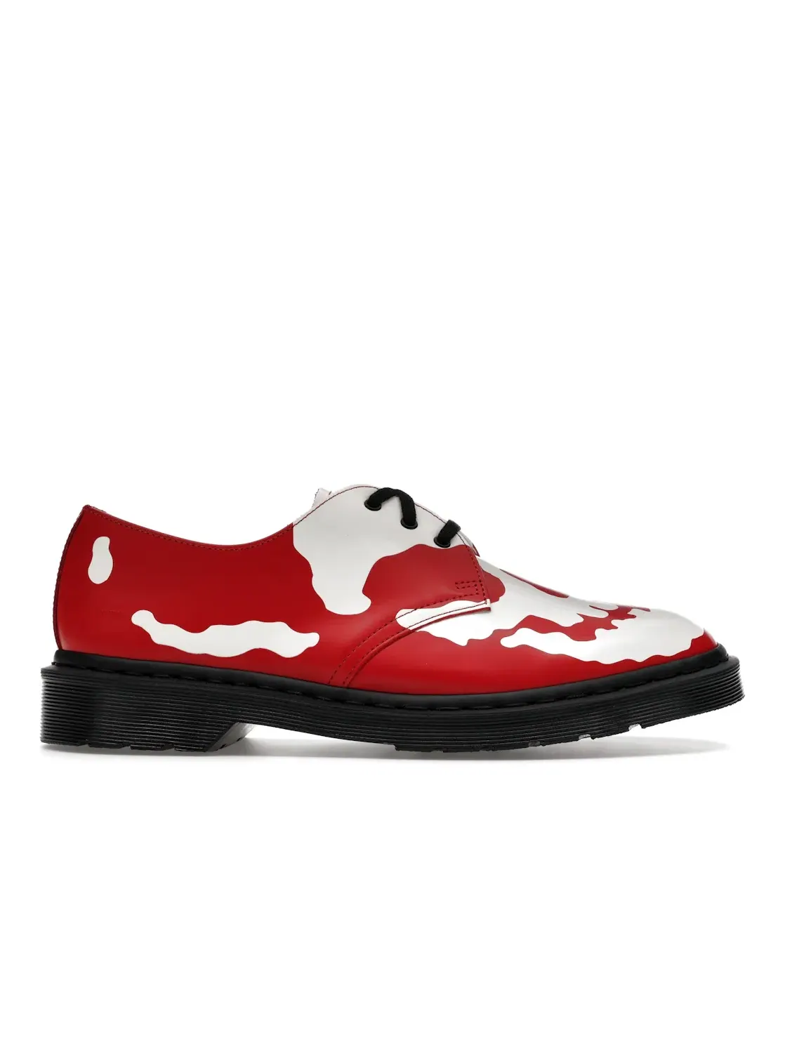 Оксфорды мужские Dr. Martens 1461 3-Eye Shoe, с принтом Supreme Skull — изображение 1 из 4, красный/белый