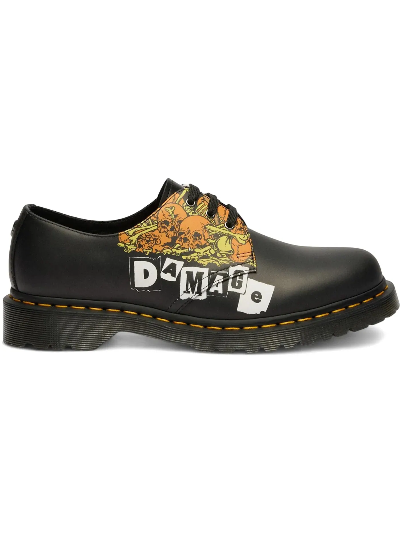 Оксфорды мужские Dr. Martens 1461 3-Eye Smooth Leather Metallica Damage Inc. Tour — изображение 1 из 2, черный