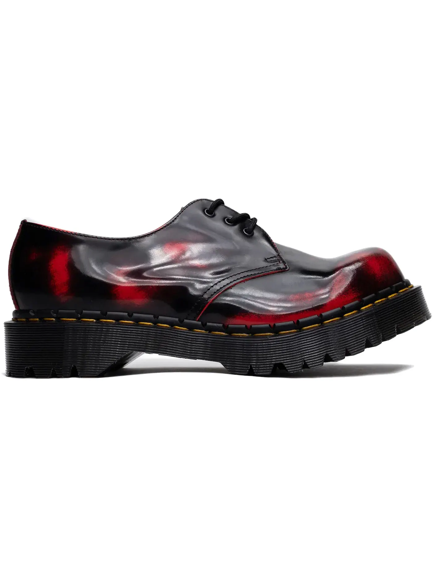 Оксфорды мужские Dr. Martens 1461 Bex, с утолщенной подошвой — изображение 1 из 1, черный/красный