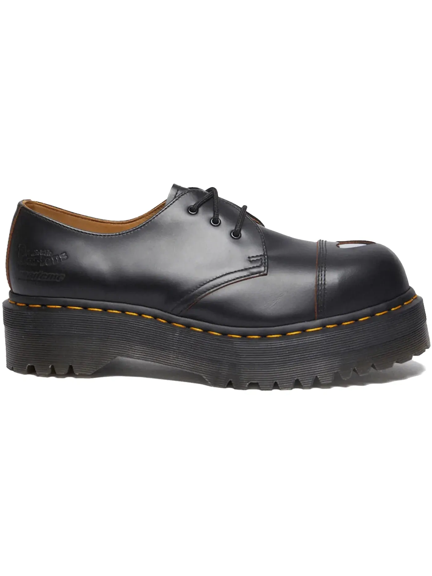 Ботинки женские Dr. Martens 1461 Platform, на платформе — изображение 1 из 1, черный/винтажный