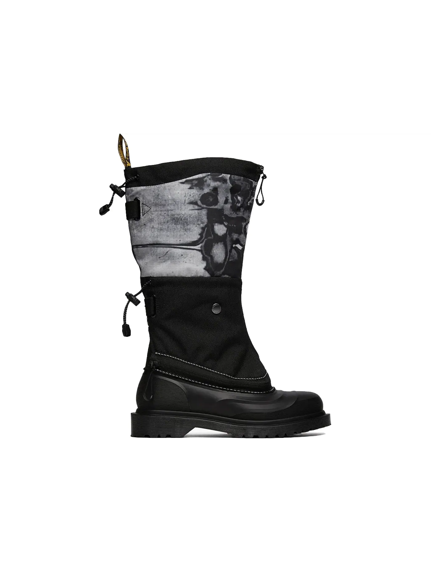 Ботинки Dr. Martens 14XX Removable Gaiters Sub Boot, с принтом — изображение 1 из 1, черный/белый