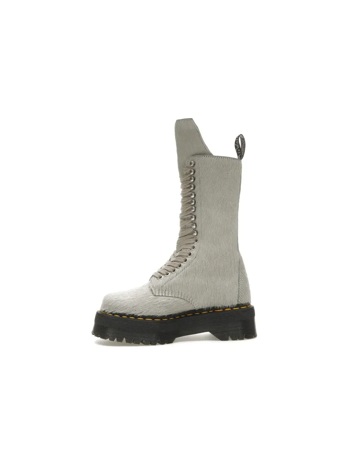 Ботинки Dr. Martens 1918 Ro Hair On Lace Up Strobe Calf Length Platform Boot — изображение 3 из 4, серебристый