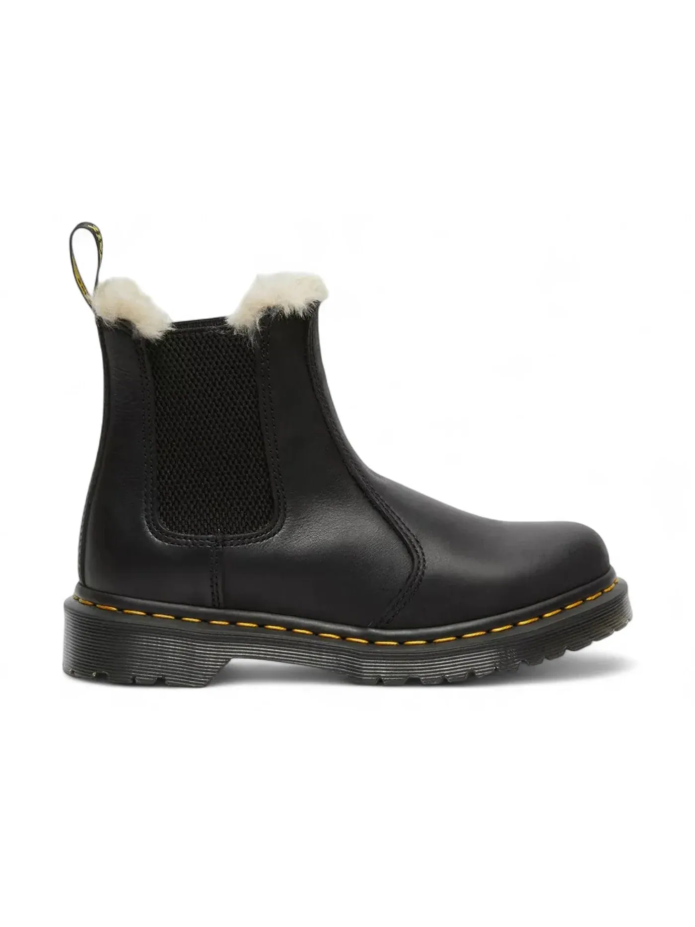 Ботинки-челси Dr. Martens 2976 Leonore Wyoming, с искусственным мехом — изображение 1 из 1, черный
